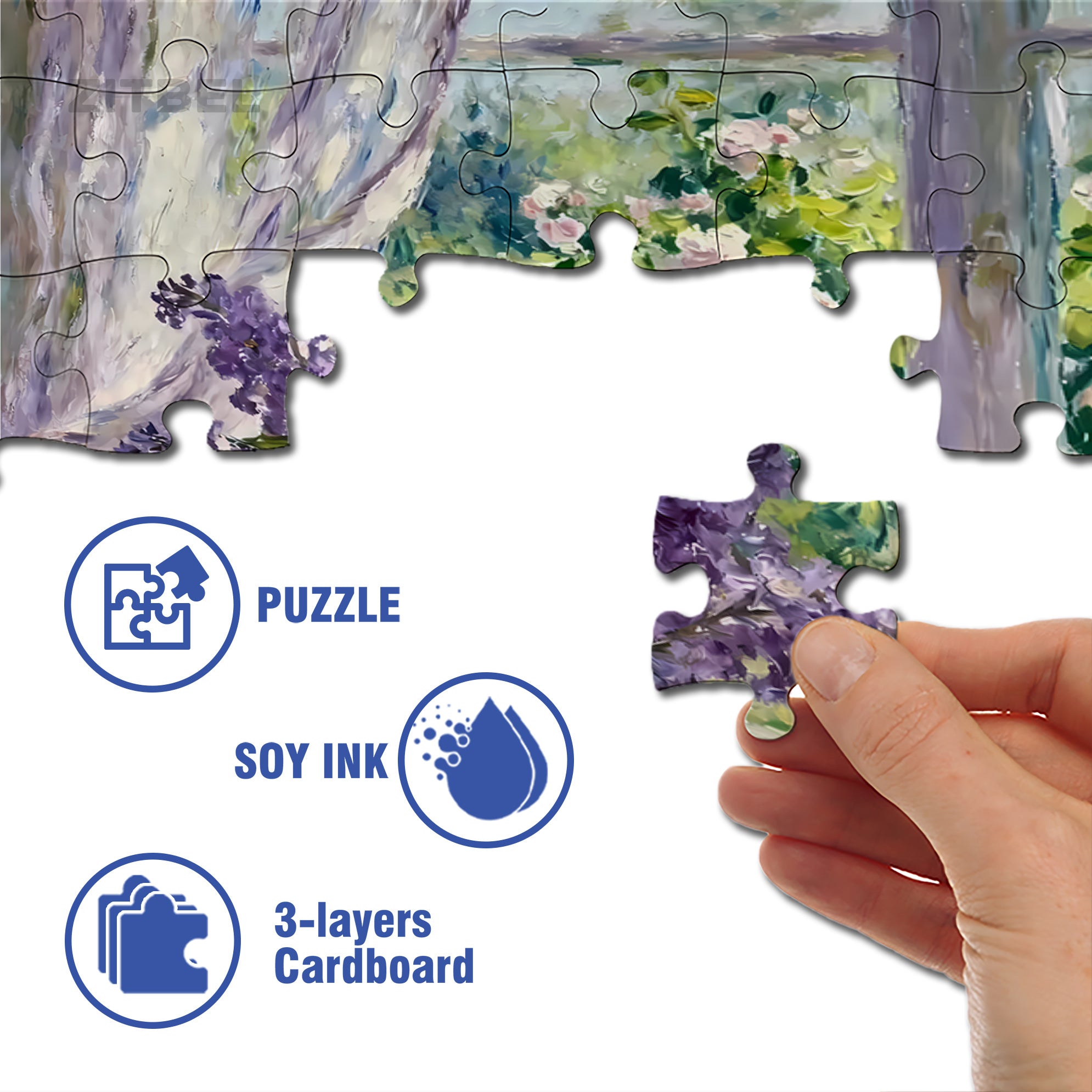 Summer Sketching 2 500pcs/1000pcs Jigsaw Puzzle, Scratch-Resistant, Interactive Family Game & Brain-Boosting DIY Decor, Perfect for Halloween, Christmas & New Year Gifts, Family Puzzle Game