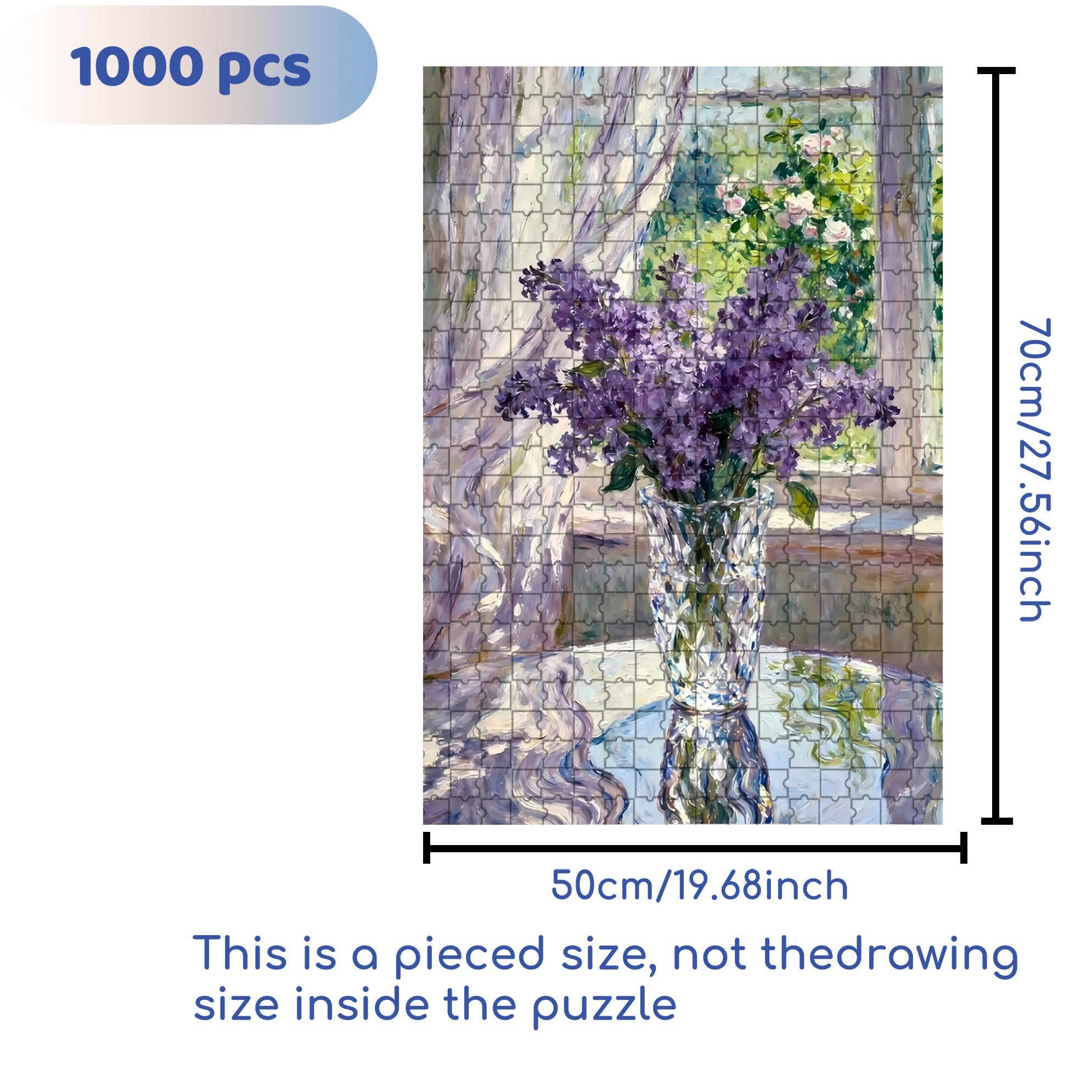 Summer Sketching 2 500pcs/1000pcs Jigsaw Puzzle, Scratch-Resistant, Interactive Family Game & Brain-Boosting DIY Decor, Perfect for Halloween, Christmas & New Year Gifts, Family Puzzle Game