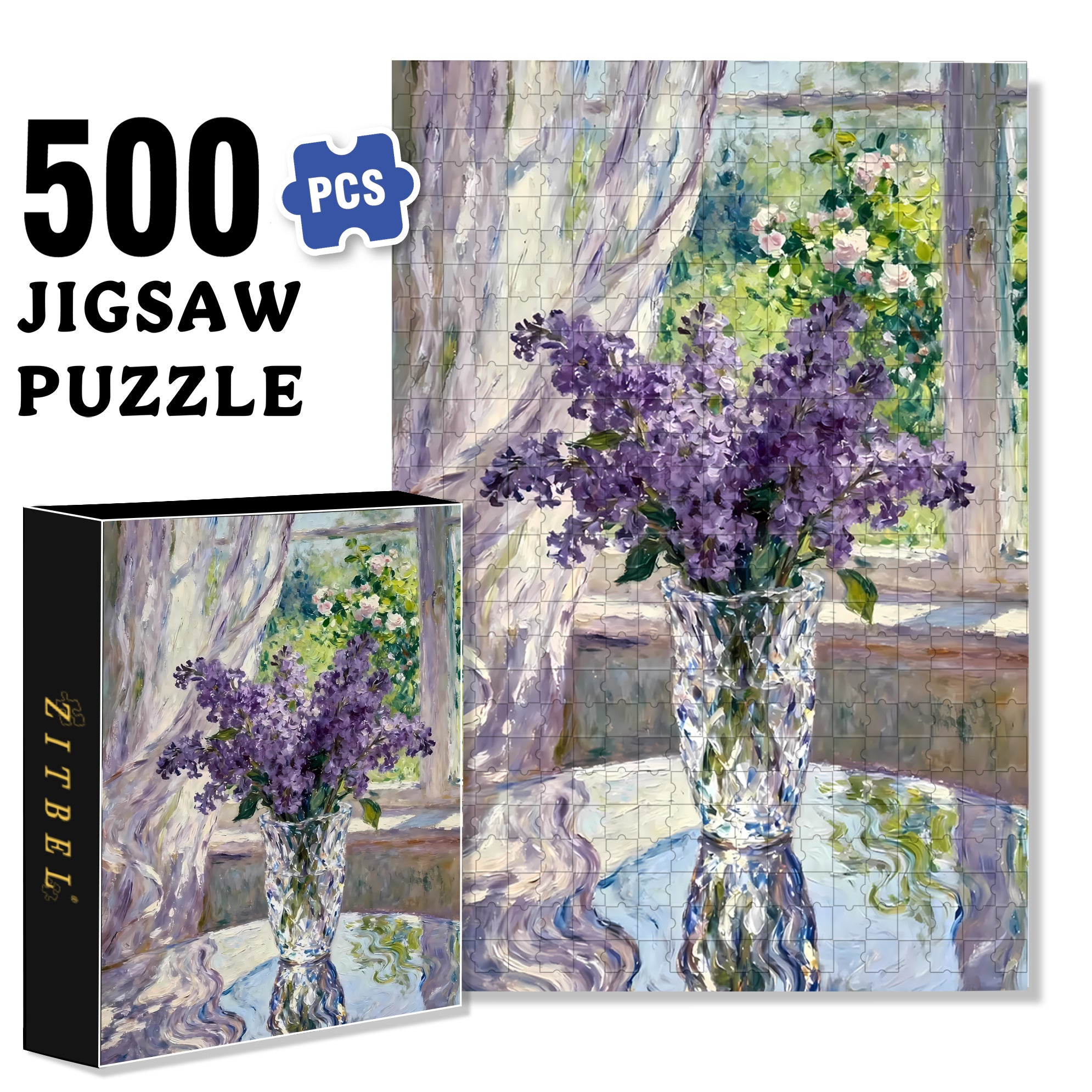 Summer Sketching 2 500pcs/1000pcs Jigsaw Puzzle, Scratch-Resistant, Interactive Family Game & Brain-Boosting DIY Decor, Perfect for Halloween, Christmas & New Year Gifts, Family Puzzle Game