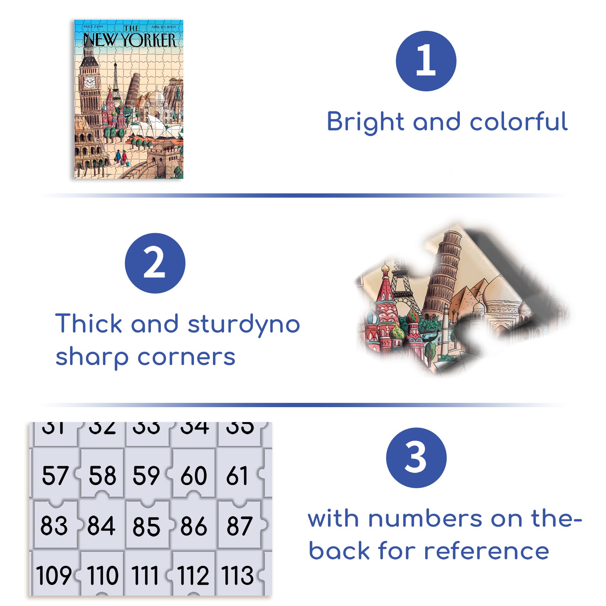 Ultimate Destination 500pcs/1000pcs Jigsaw Puzzle, Scratch-Resistant, Interactive Family Game & Brain-Boosting DIY Decor, Perfect for Halloween, Christmas & New Year Gifts, Family Puzzle Game