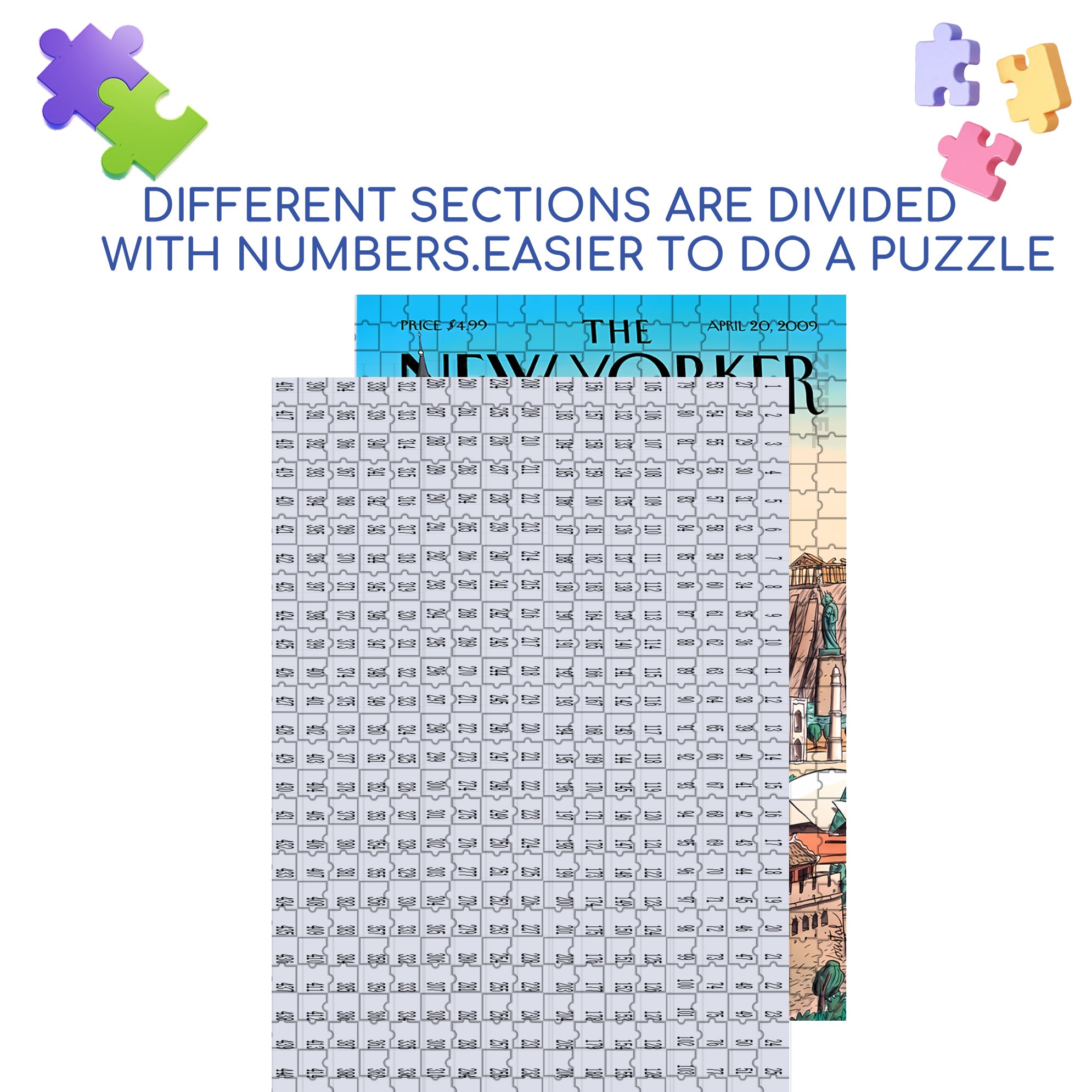 Ultimate Destination 500pcs/1000pcs Jigsaw Puzzle, Scratch-Resistant, Interactive Family Game & Brain-Boosting DIY Decor, Perfect for Halloween, Christmas & New Year Gifts, Family Puzzle Game