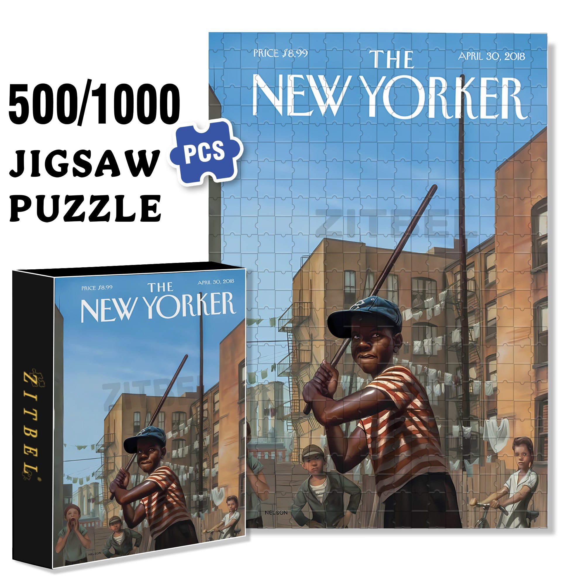 Unconvinced 500pcs/1000pcs Jigsaw Puzzle, Scratch-Resistant, Interactive Family Game & Brain-Boosting DIY Decor, Perfect for Halloween, Christmas & New Year Gifts, Family Puzzle Game
