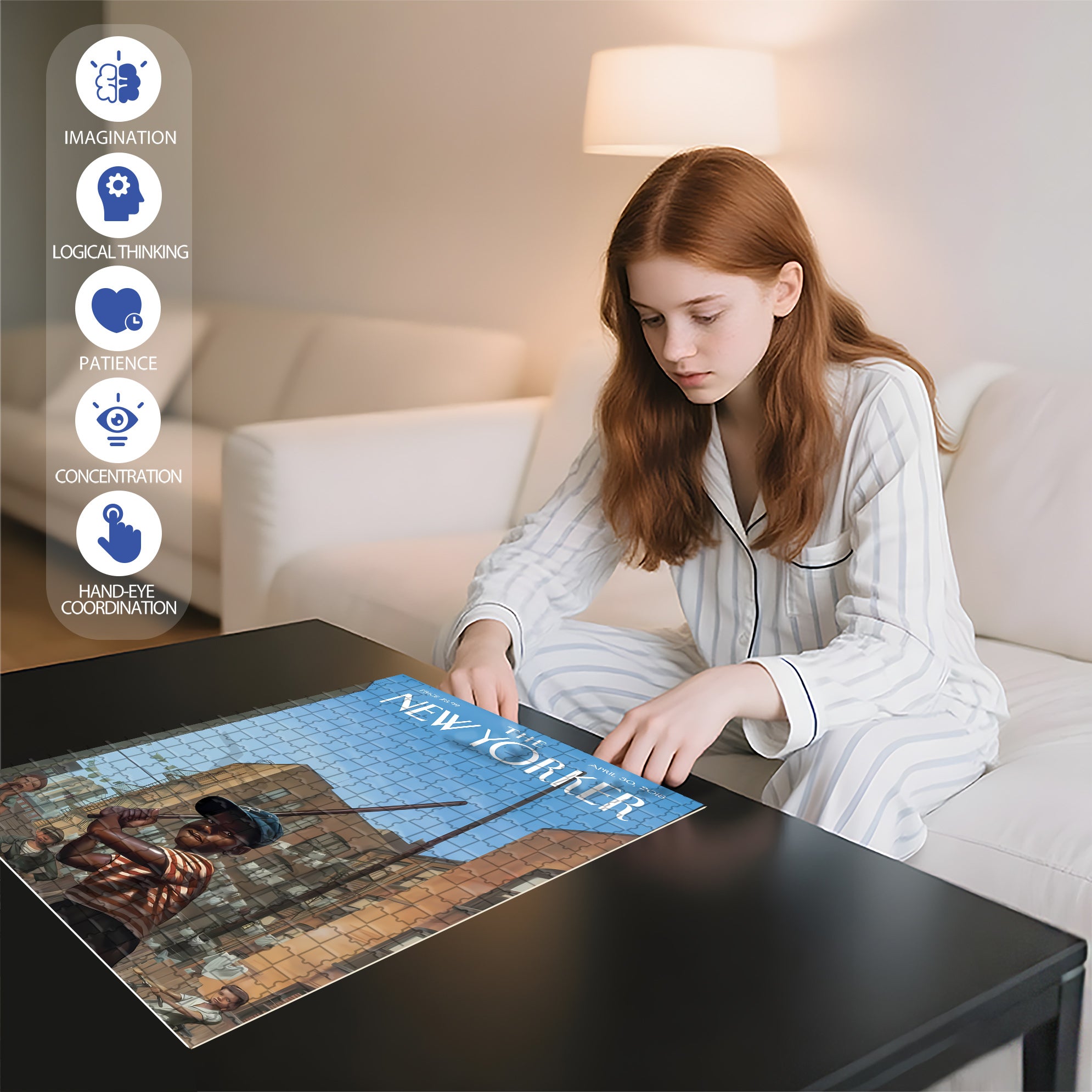 Unconvinced 500pcs/1000pcs Jigsaw Puzzle, Scratch-Resistant, Interactive Family Game & Brain-Boosting DIY Decor, Perfect for Halloween, Christmas & New Year Gifts, Family Puzzle Game