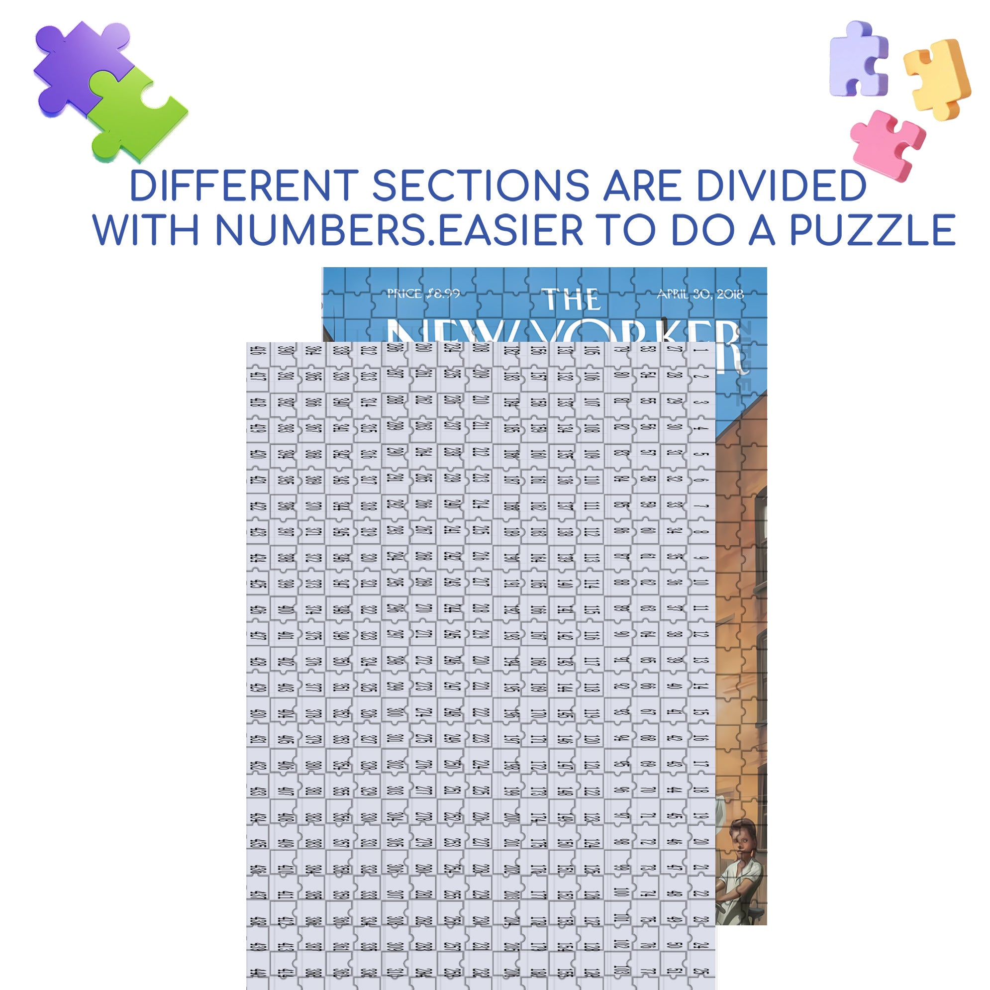 Unconvinced 500pcs/1000pcs Jigsaw Puzzle, Scratch-Resistant, Interactive Family Game & Brain-Boosting DIY Decor, Perfect for Halloween, Christmas & New Year Gifts, Family Puzzle Game