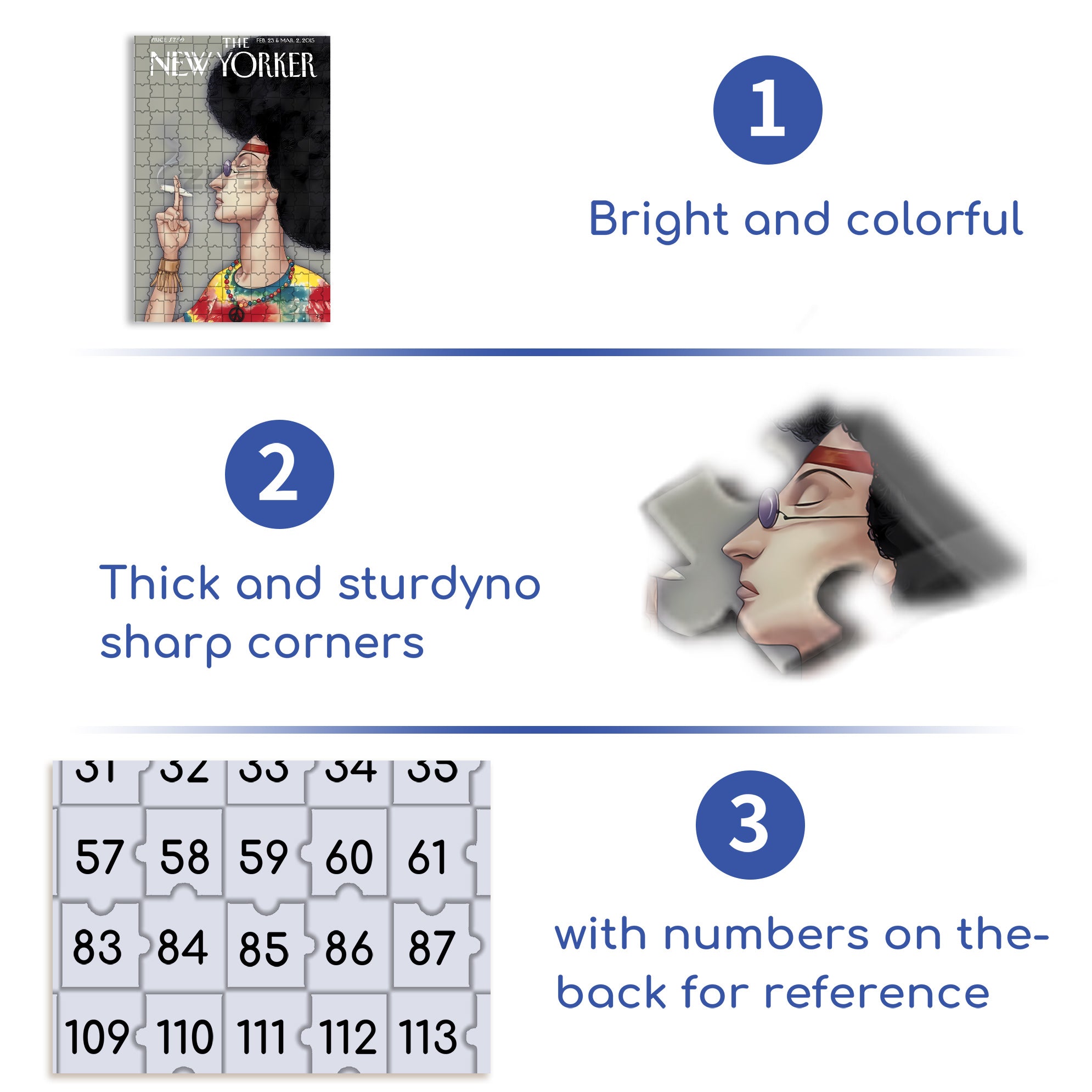 Afro 500pcs/1000pcs Jigsaw Puzzle, Scratch-Resistant, Interactive Family Game & Brain-Boosting DIY Decor, Perfect for Halloween, Christmas & New Year Gifts, Family Puzzle Game