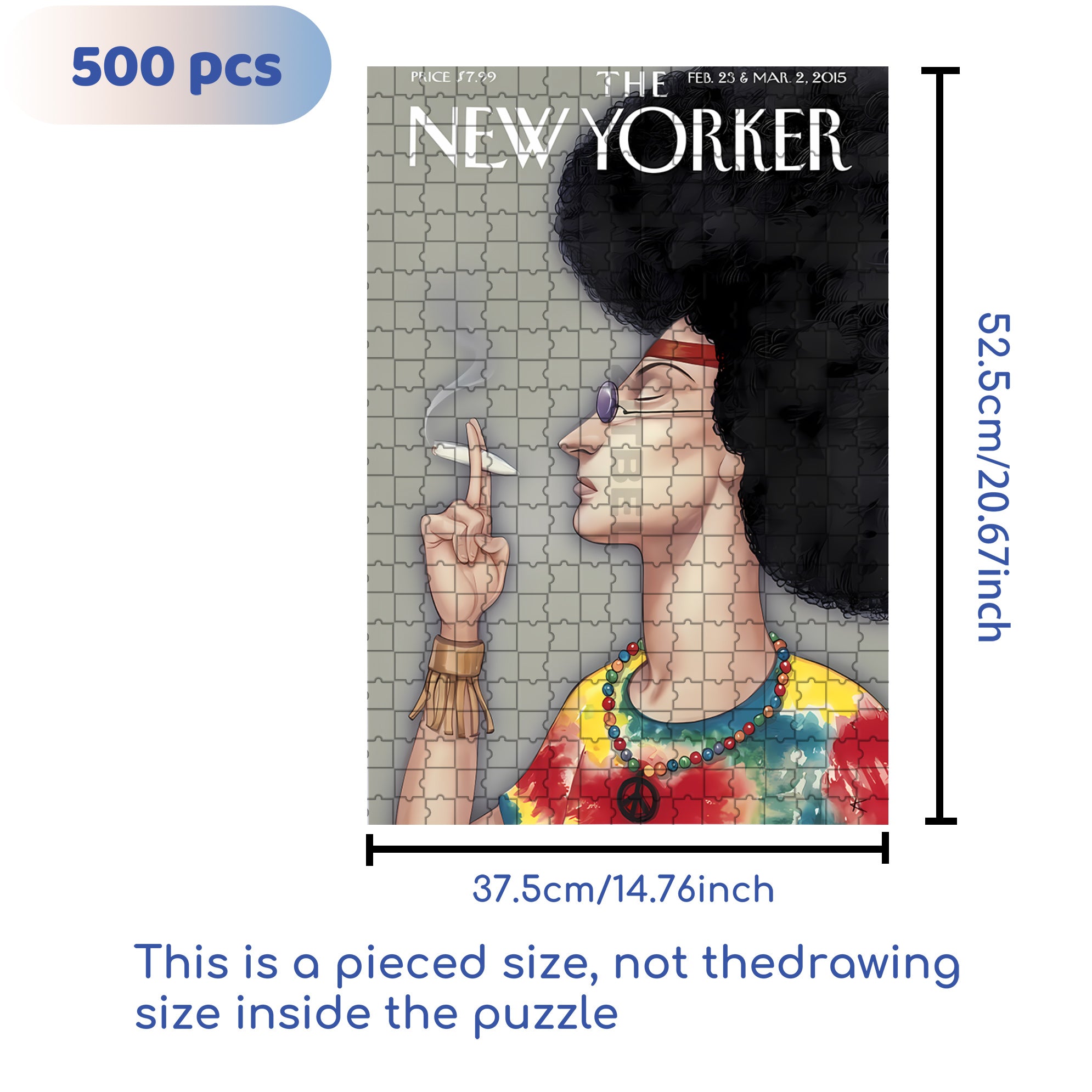 Afro 500pcs/1000pcs Jigsaw Puzzle, Scratch-Resistant, Interactive Family Game & Brain-Boosting DIY Decor, Perfect for Halloween, Christmas & New Year Gifts, Family Puzzle Game
