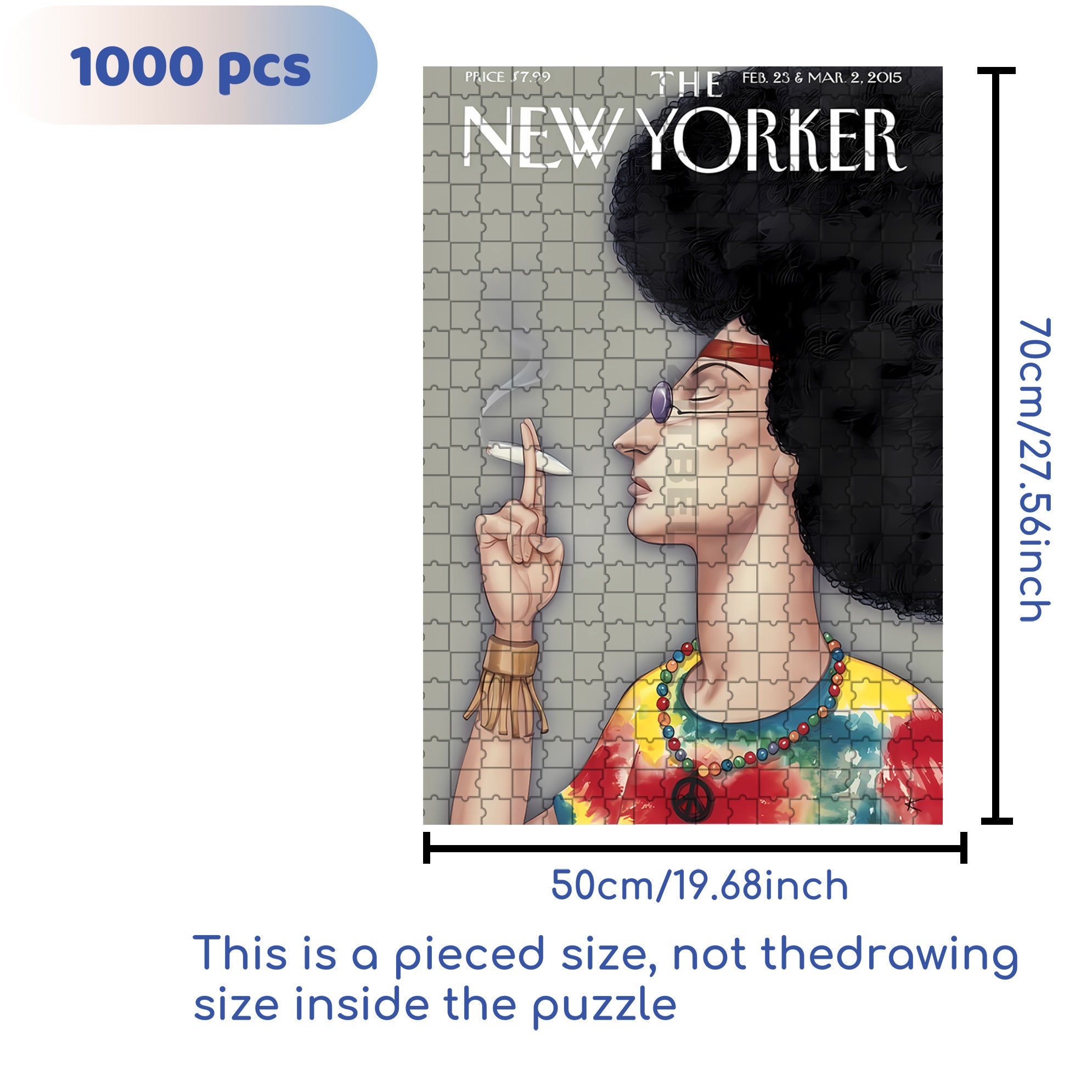 Afro 500pcs/1000pcs Jigsaw Puzzle, Scratch-Resistant, Interactive Family Game & Brain-Boosting DIY Decor, Perfect for Halloween, Christmas & New Year Gifts, Family Puzzle Game