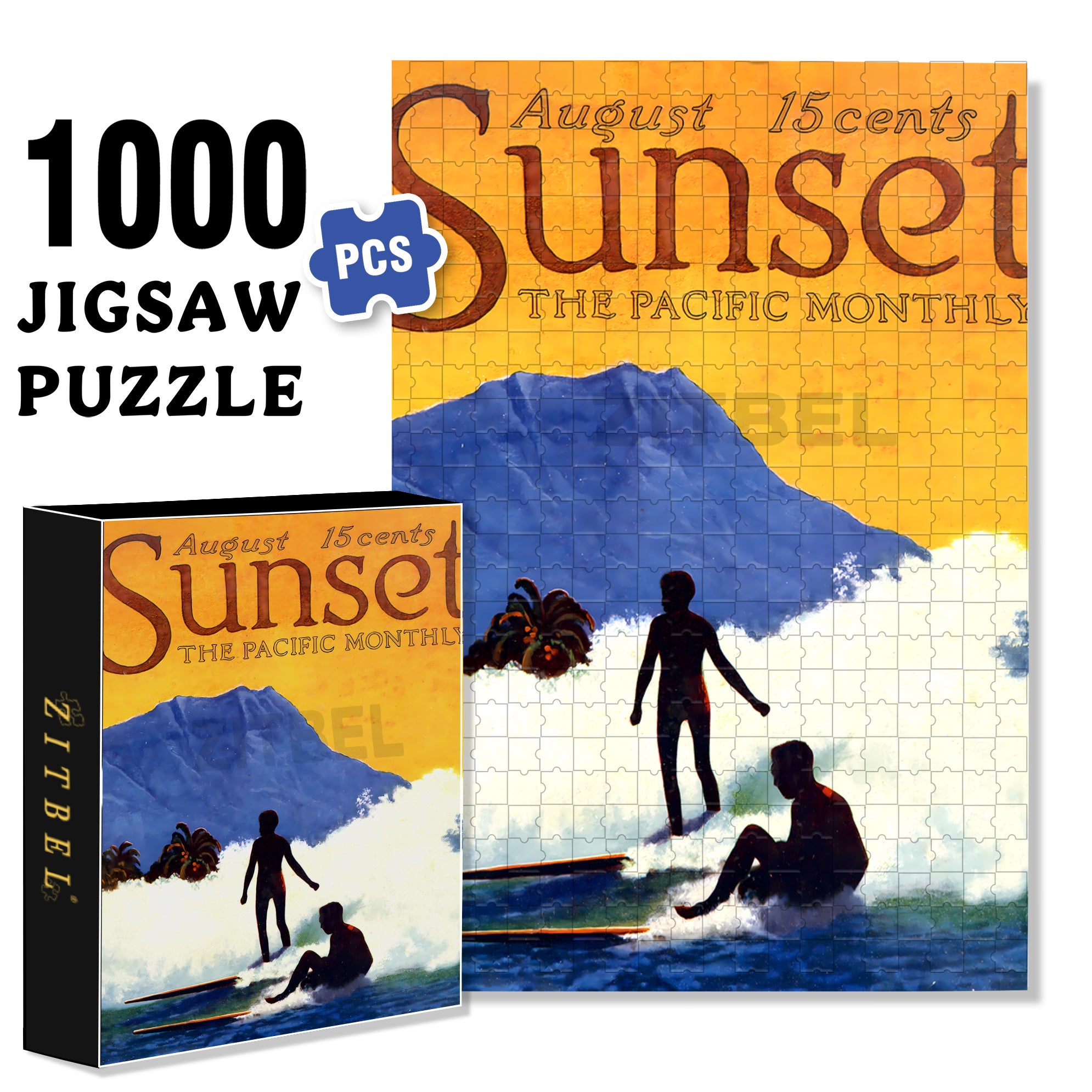 Aloha Land 500pcs/1000pcs Jigsaw Puzzle, Scratch-Resistant, Interactive Family Game & Brain-Boosting DIY Decor, Perfect for Halloween, Christmas & New Year Gifts, Family Puzzle Game