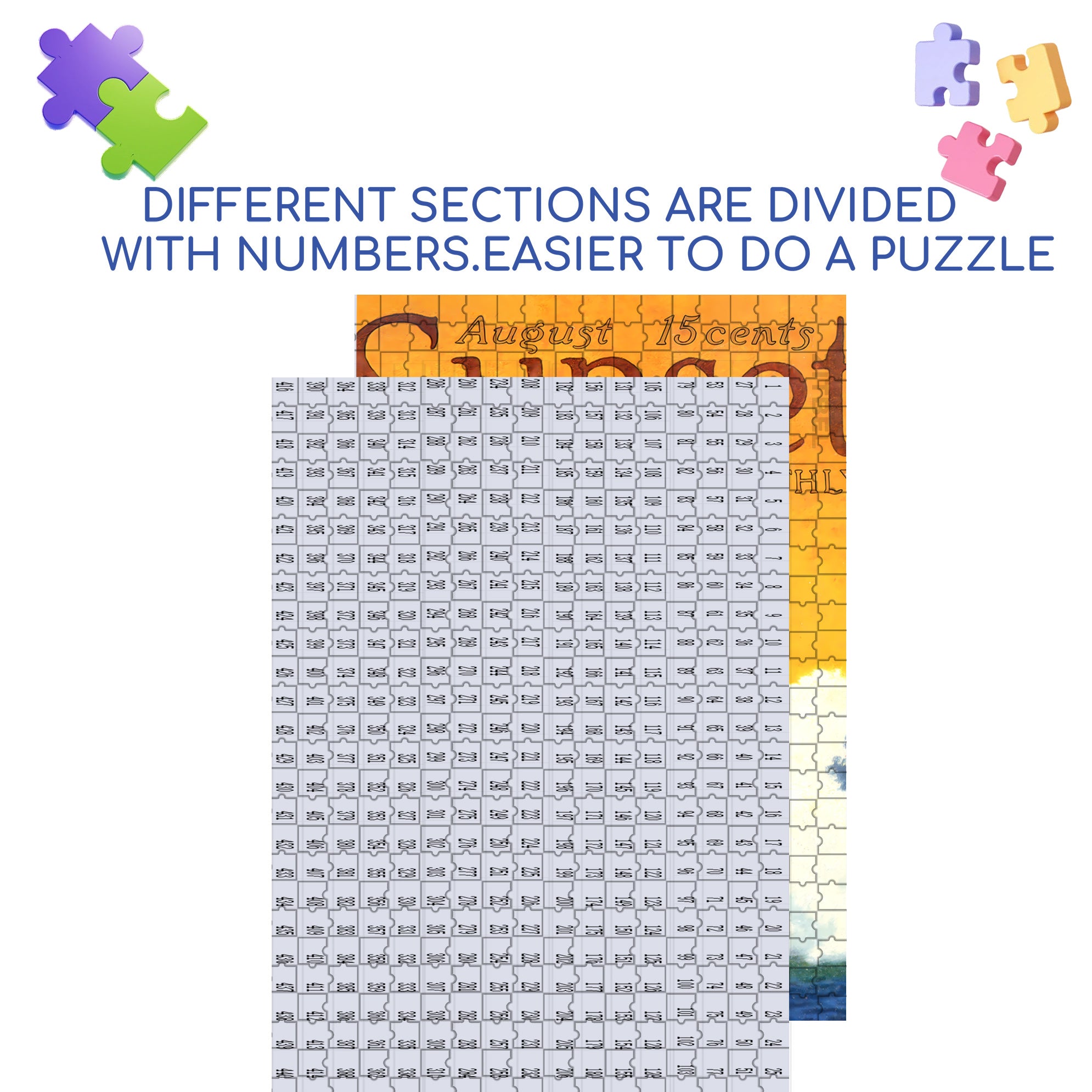 Aloha Land 500pcs/1000pcs Jigsaw Puzzle, Scratch-Resistant, Interactive Family Game & Brain-Boosting DIY Decor, Perfect for Halloween, Christmas & New Year Gifts, Family Puzzle Game
