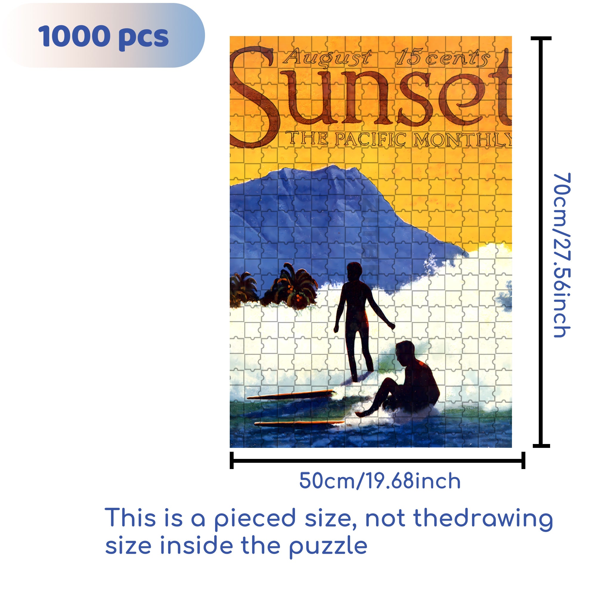 Aloha Land 500pcs/1000pcs Jigsaw Puzzle, Scratch-Resistant, Interactive Family Game & Brain-Boosting DIY Decor, Perfect for Halloween, Christmas & New Year Gifts, Family Puzzle Game