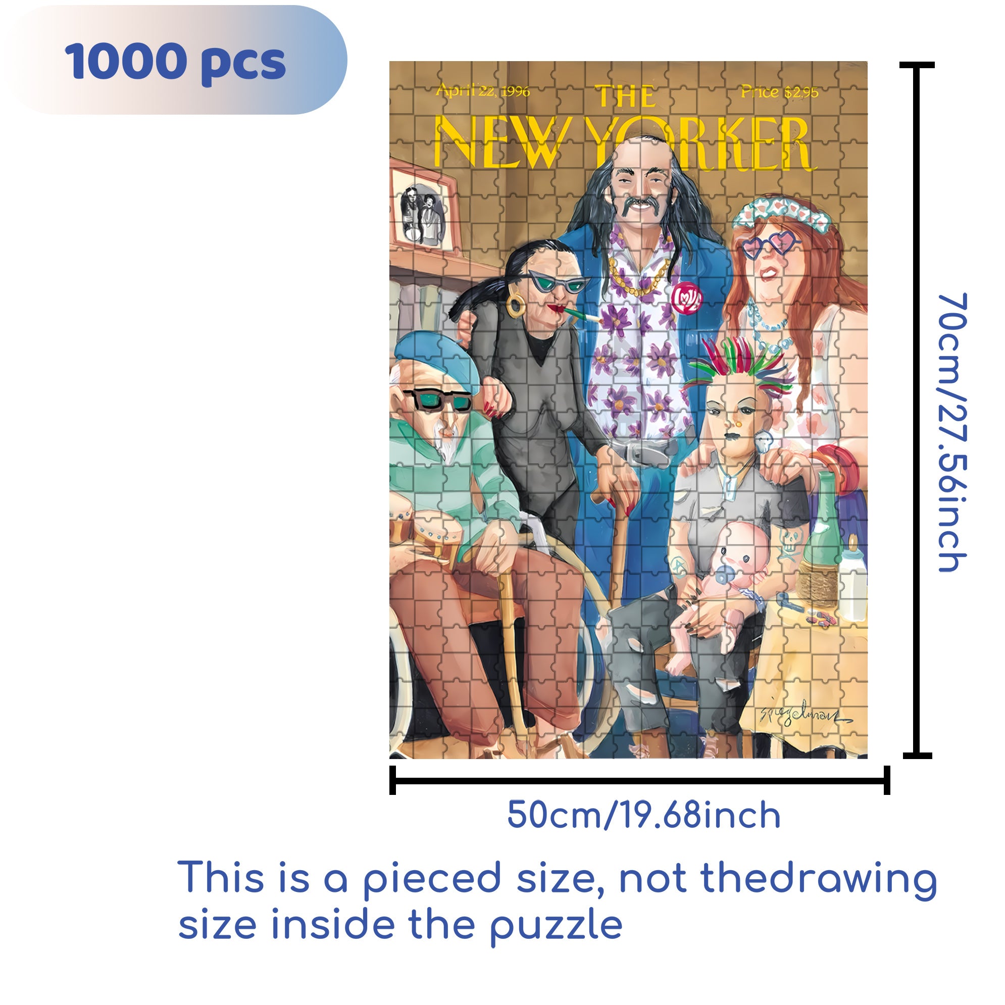 Avant-garde Family 500pcs/1000pcs Jigsaw Puzzle, Scratch-Resistant, Interactive Family Game & Brain-Boosting DIY Decor, Perfect for Halloween, Christmas & New Year Gifts, Family Puzzle Game