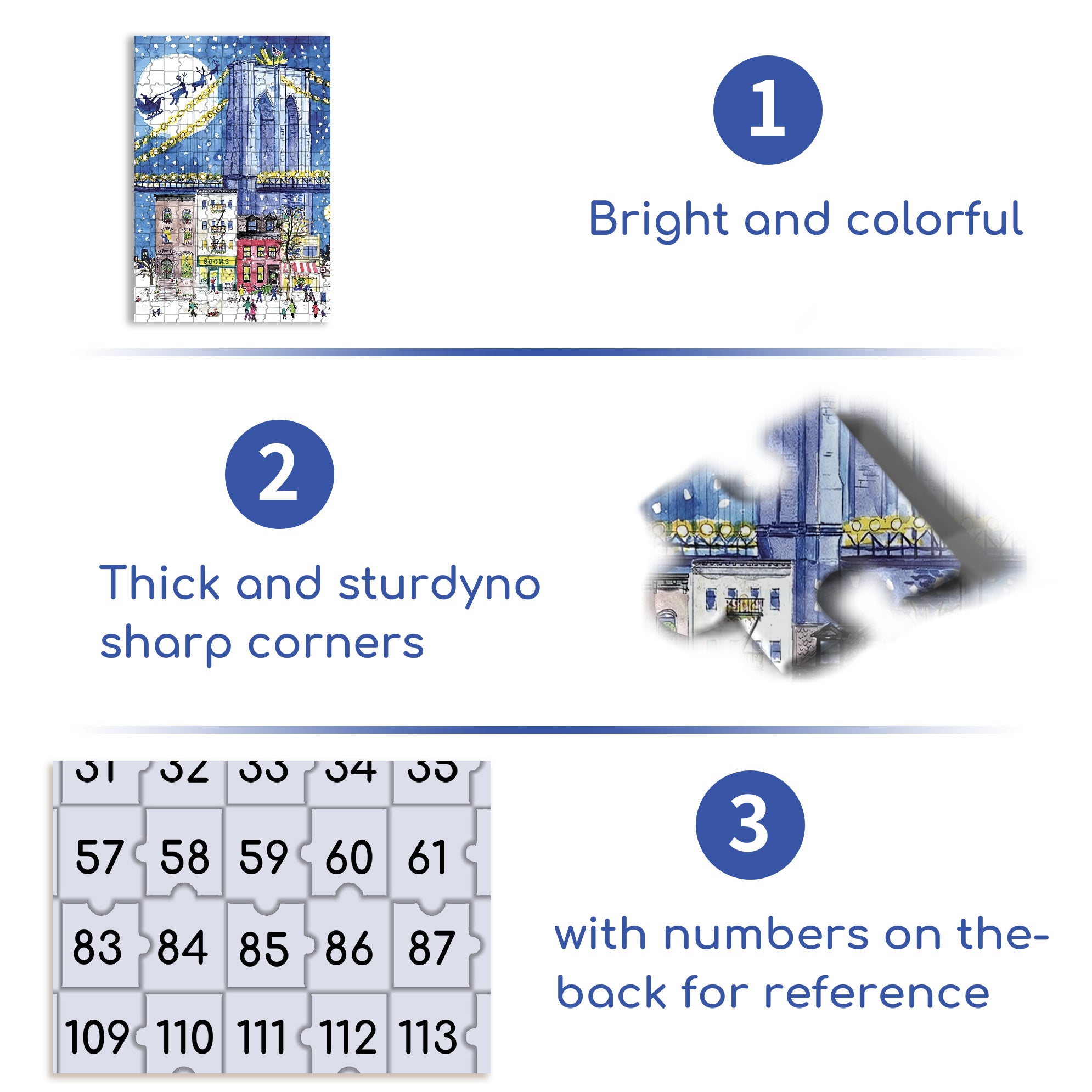 Christmas Spectacular 500pcs/1000pcs Jigsaw Puzzle, Scratch-Resistant, Interactive Family Game & Brain-Boosting DIY Decor, Perfect for Halloween, Christmas & New Year Gifts, Family Puzzle Game