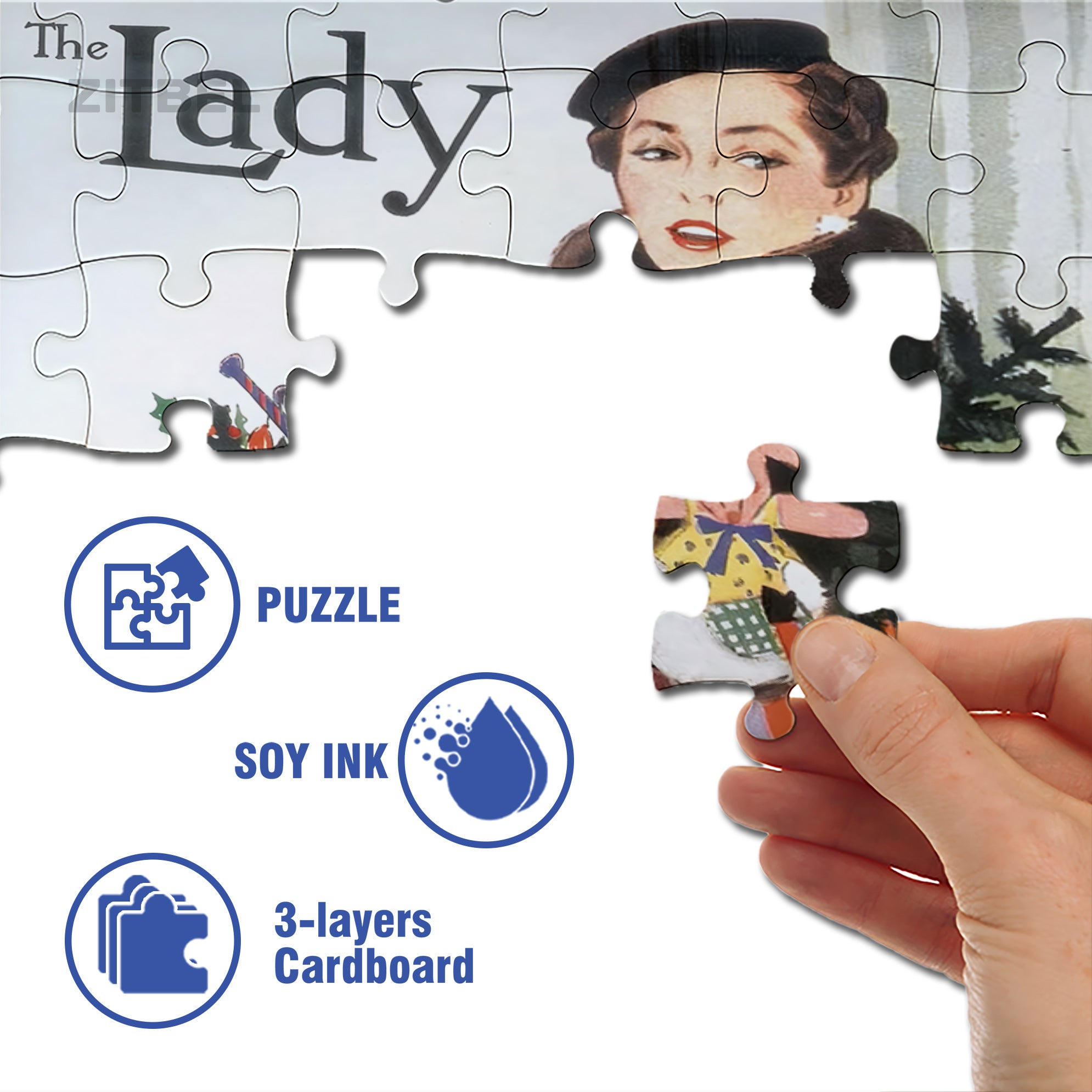 Circa Mid 1950s 500pcs/1000pcs Jigsaw Puzzle, Scratch-Resistant, Interactive Family Game & Brain-Boosting DIY Decor, Perfect for Halloween, Christmas & New Year Gifts, Family Puzzle Game