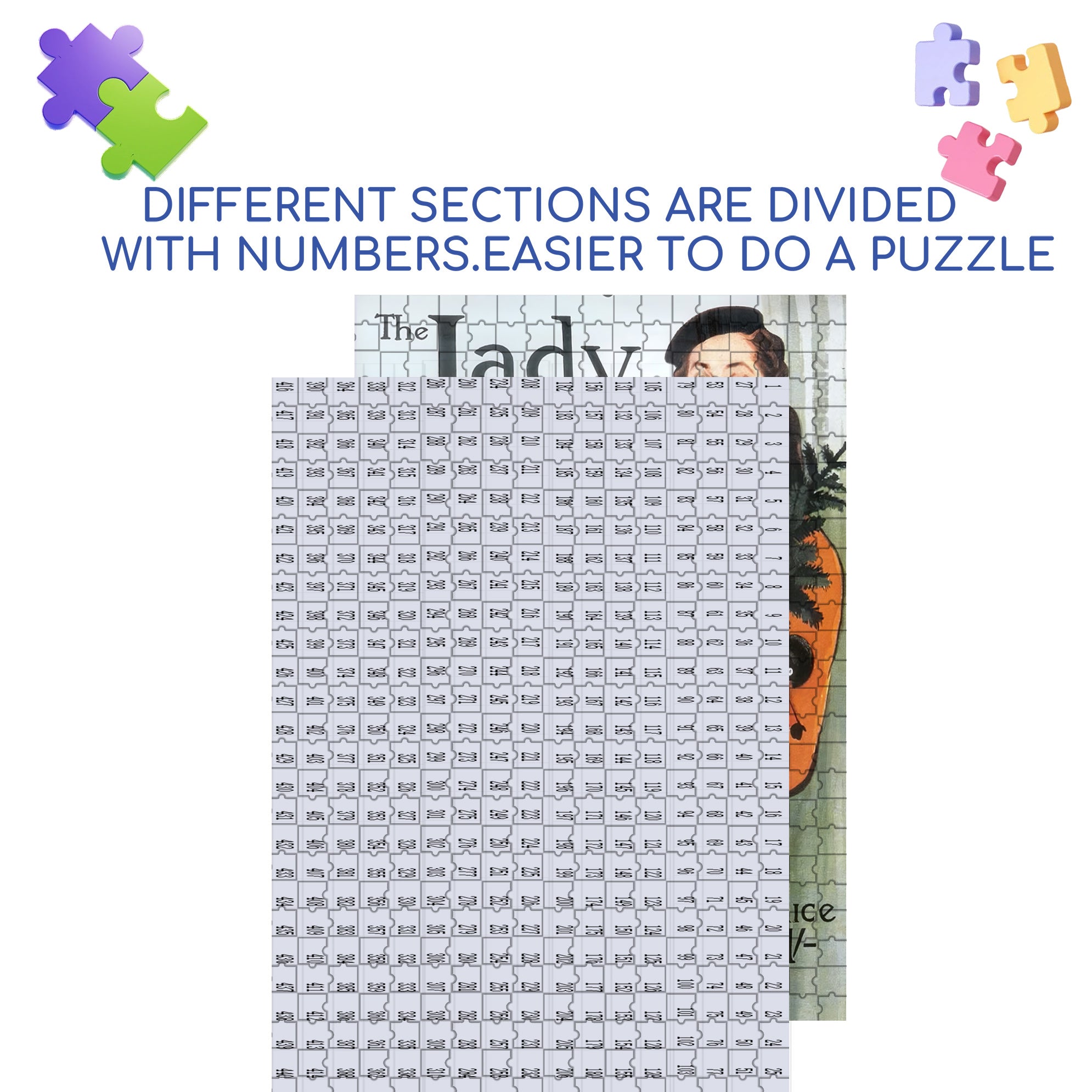 Circa Mid 1950s 500pcs/1000pcs Jigsaw Puzzle, Scratch-Resistant, Interactive Family Game & Brain-Boosting DIY Decor, Perfect for Halloween, Christmas & New Year Gifts, Family Puzzle Game