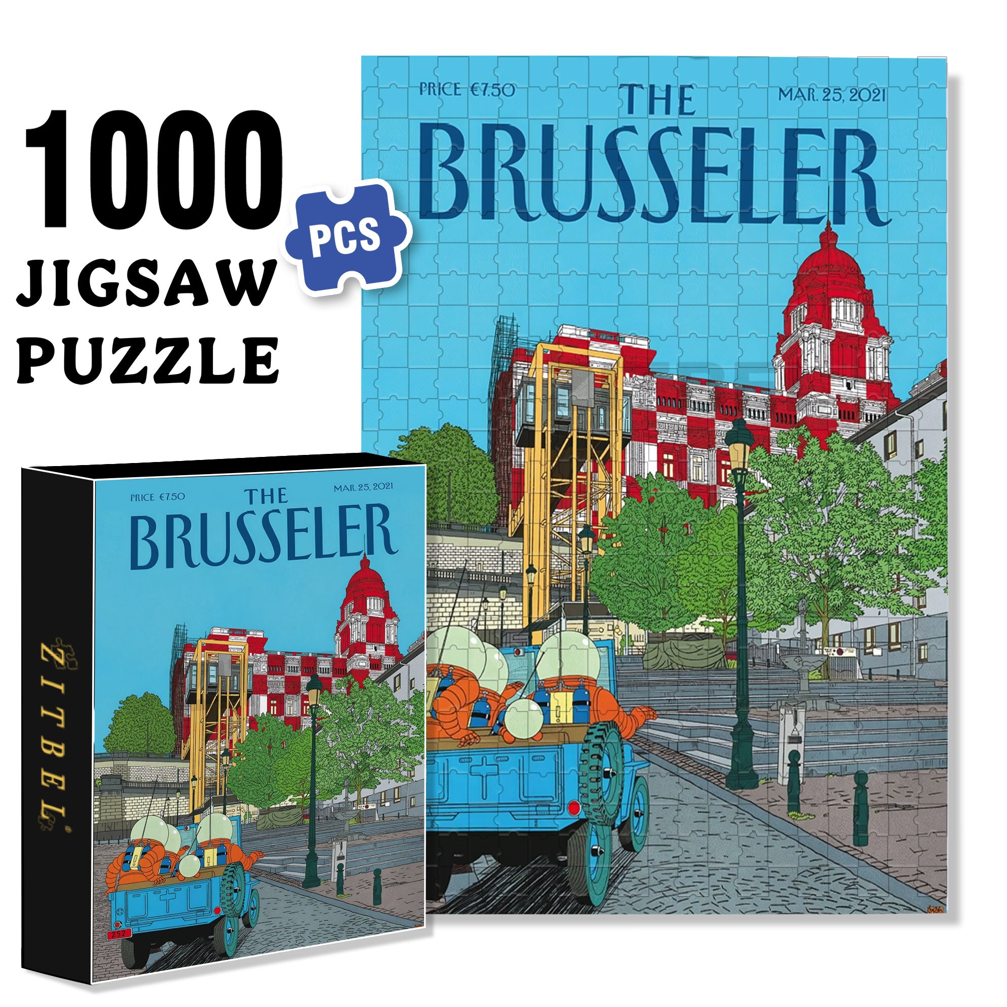 Clear 500pcs/1000pcs Jigsaw Puzzle, Scratch-Resistant, Interactive Family Game & Brain-Boosting DIY Decor, Perfect for Halloween, Christmas & New Year Gifts, Family Puzzle Game