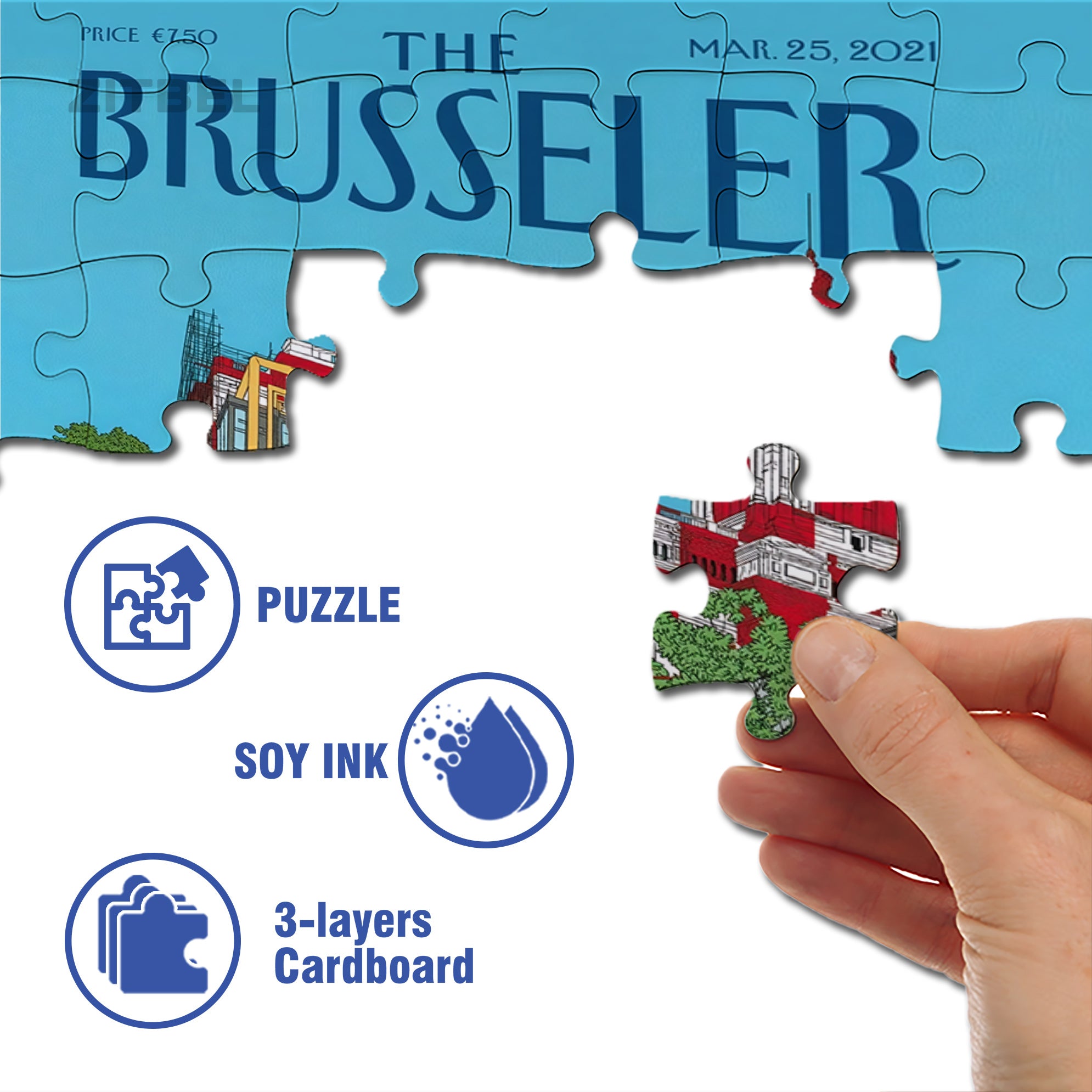 Clear 500pcs/1000pcs Jigsaw Puzzle, Scratch-Resistant, Interactive Family Game & Brain-Boosting DIY Decor, Perfect for Halloween, Christmas & New Year Gifts, Family Puzzle Game