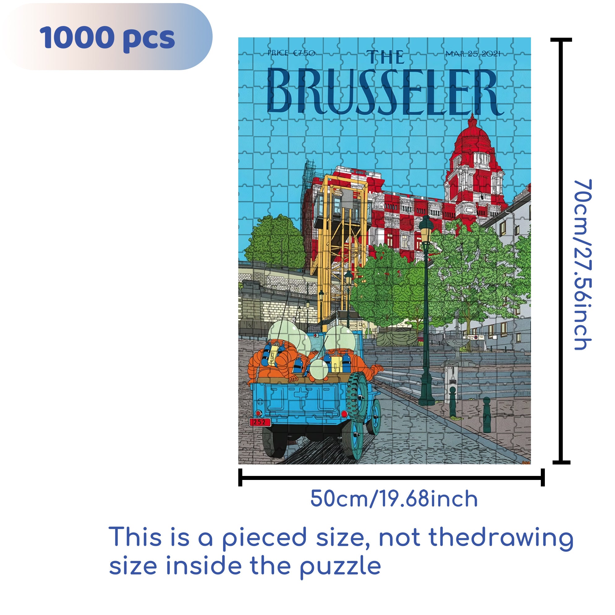 Clear 500pcs/1000pcs Jigsaw Puzzle, Scratch-Resistant, Interactive Family Game & Brain-Boosting DIY Decor, Perfect for Halloween, Christmas & New Year Gifts, Family Puzzle Game