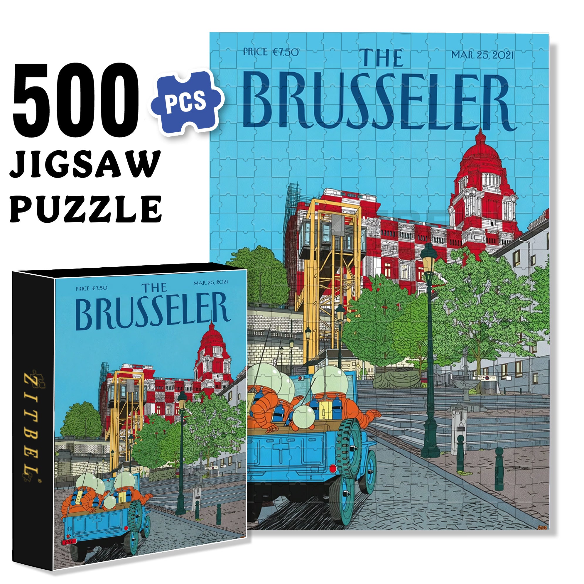 Clear 500pcs/1000pcs Jigsaw Puzzle, Scratch-Resistant, Interactive Family Game & Brain-Boosting DIY Decor, Perfect for Halloween, Christmas & New Year Gifts, Family Puzzle Game