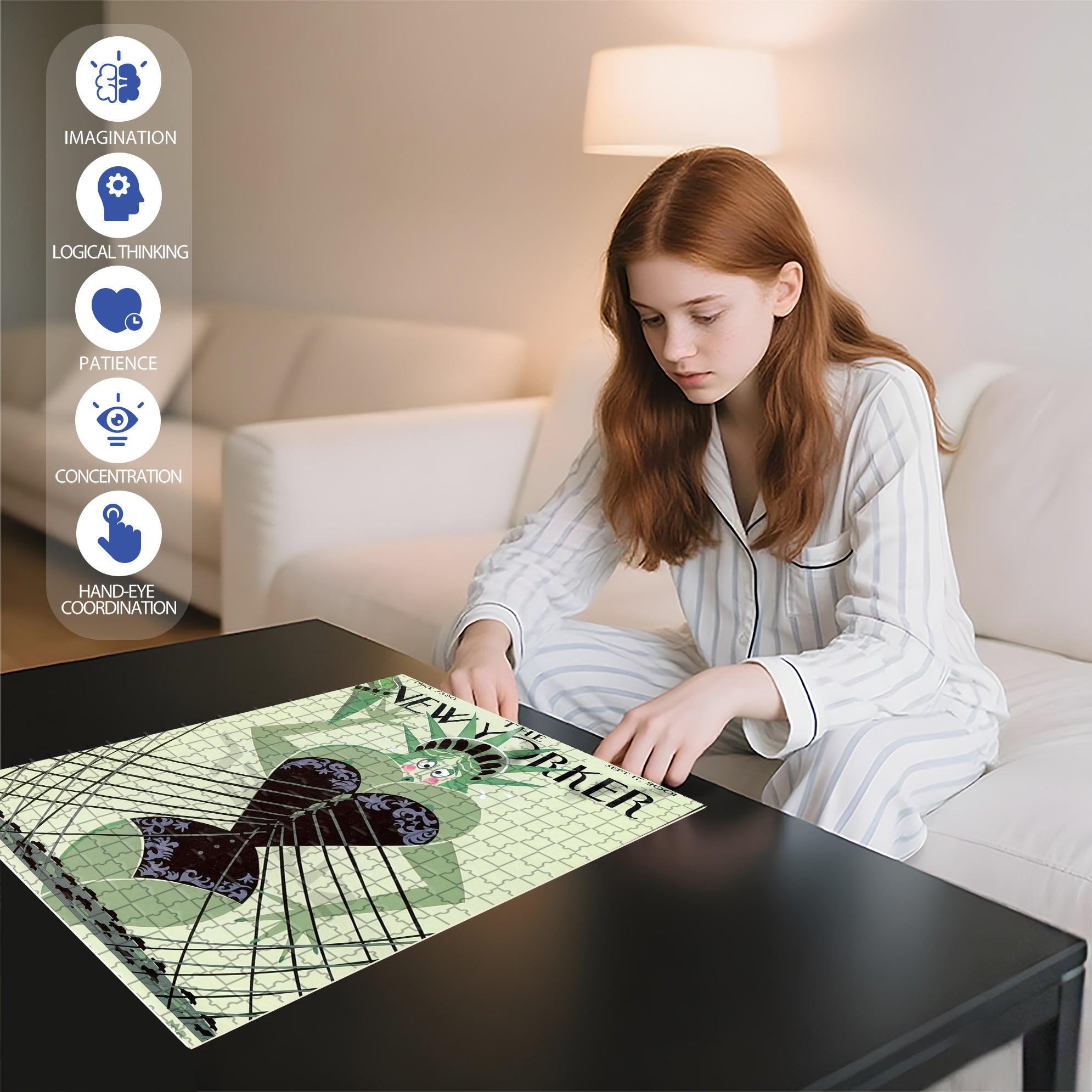 Corset 500pcs/1000pcs Jigsaw Puzzle, Scratch-Resistant, Interactive Family Game & Brain-Boosting DIY Decor, Perfect for Halloween, Christmas & New Year Gifts, Family Puzzle Game