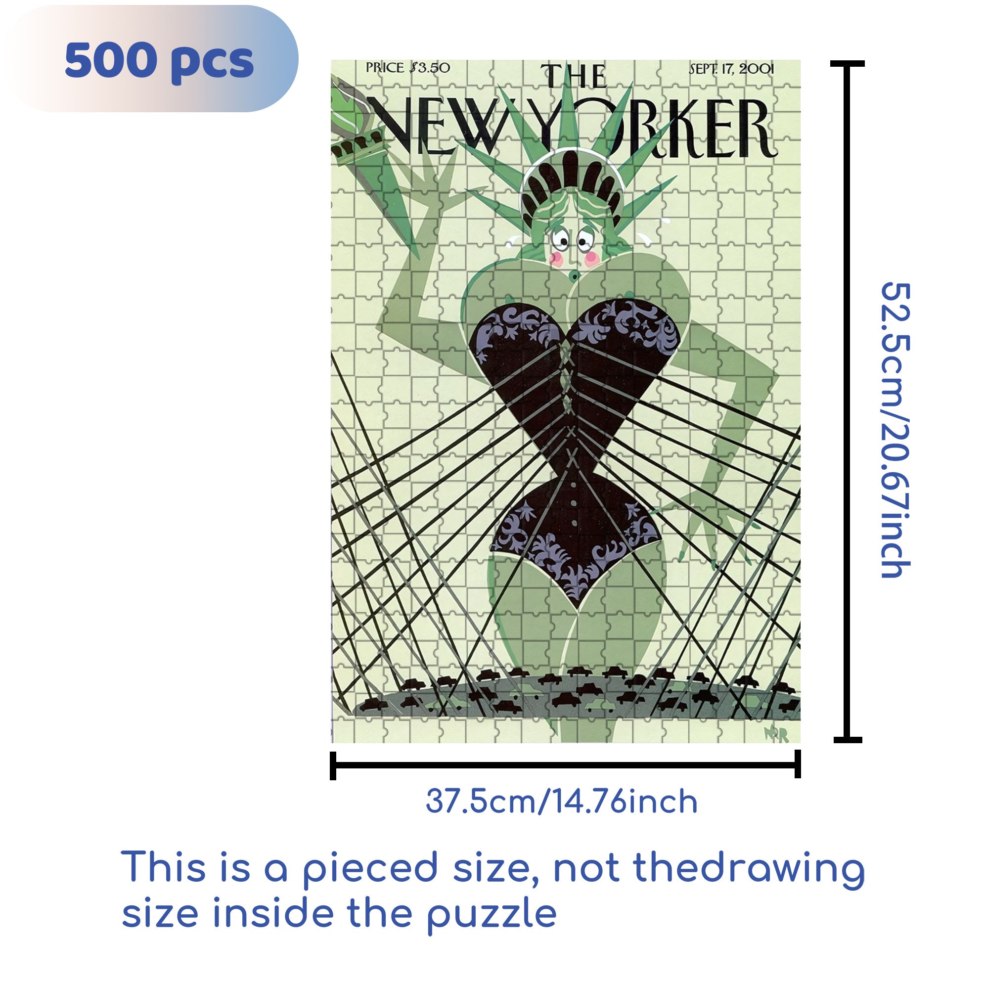 Corset 500pcs/1000pcs Jigsaw Puzzle, Scratch-Resistant, Interactive Family Game & Brain-Boosting DIY Decor, Perfect for Halloween, Christmas & New Year Gifts, Family Puzzle Game