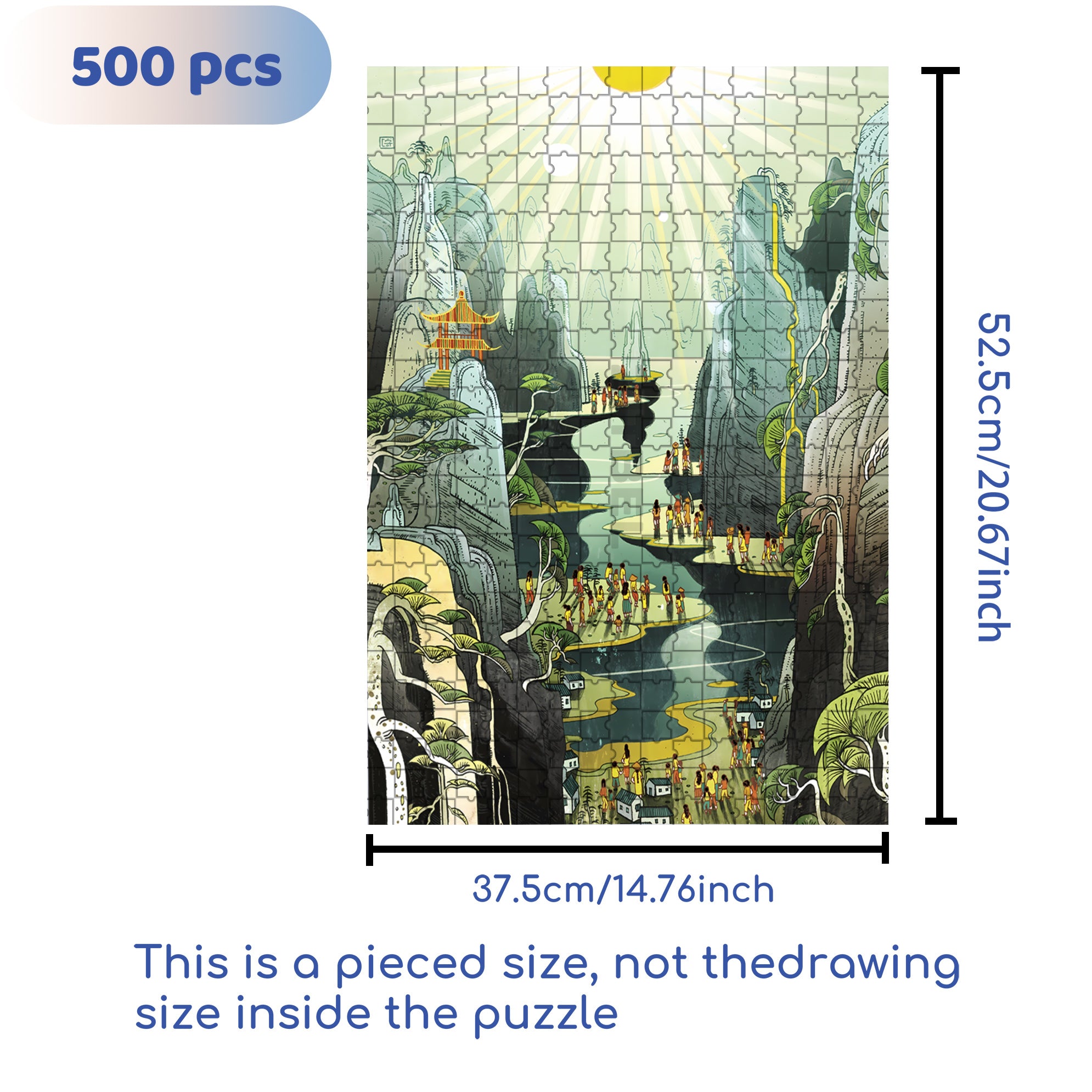 Country Prayer 500pcs/1000pcs Jigsaw Puzzle, Scratch-Resistant, Interactive Family Game & Brain-Boosting DIY Decor, Perfect for Halloween, Christmas & New Year Gifts, Family Puzzle Game