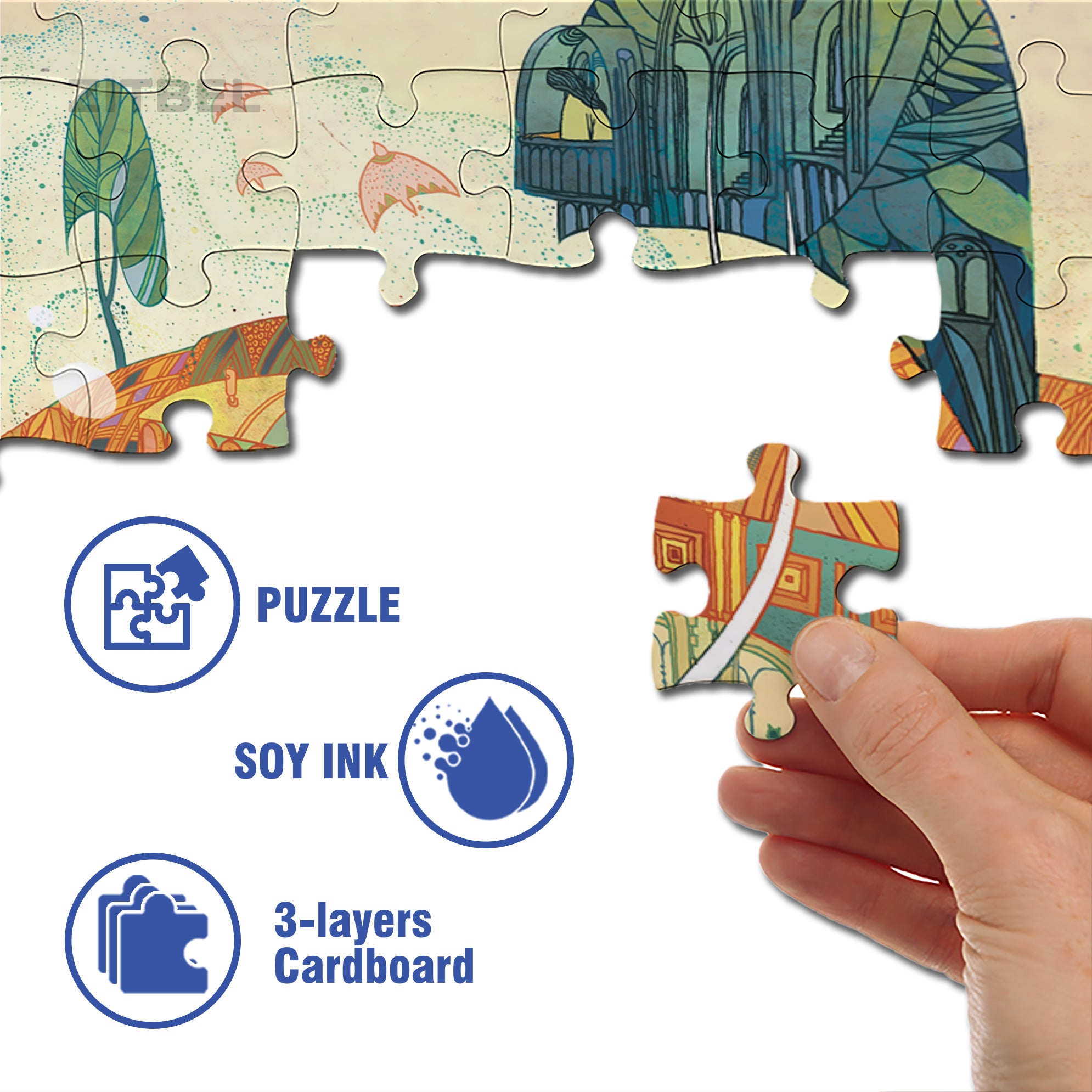 Crossing Borders 500pcs/1000pcs Jigsaw Puzzle, Scratch-Resistant, Interactive Family Game & Brain-Boosting DIY Decor, Perfect for Halloween, Christmas & New Year Gifts, Family Puzzle Game