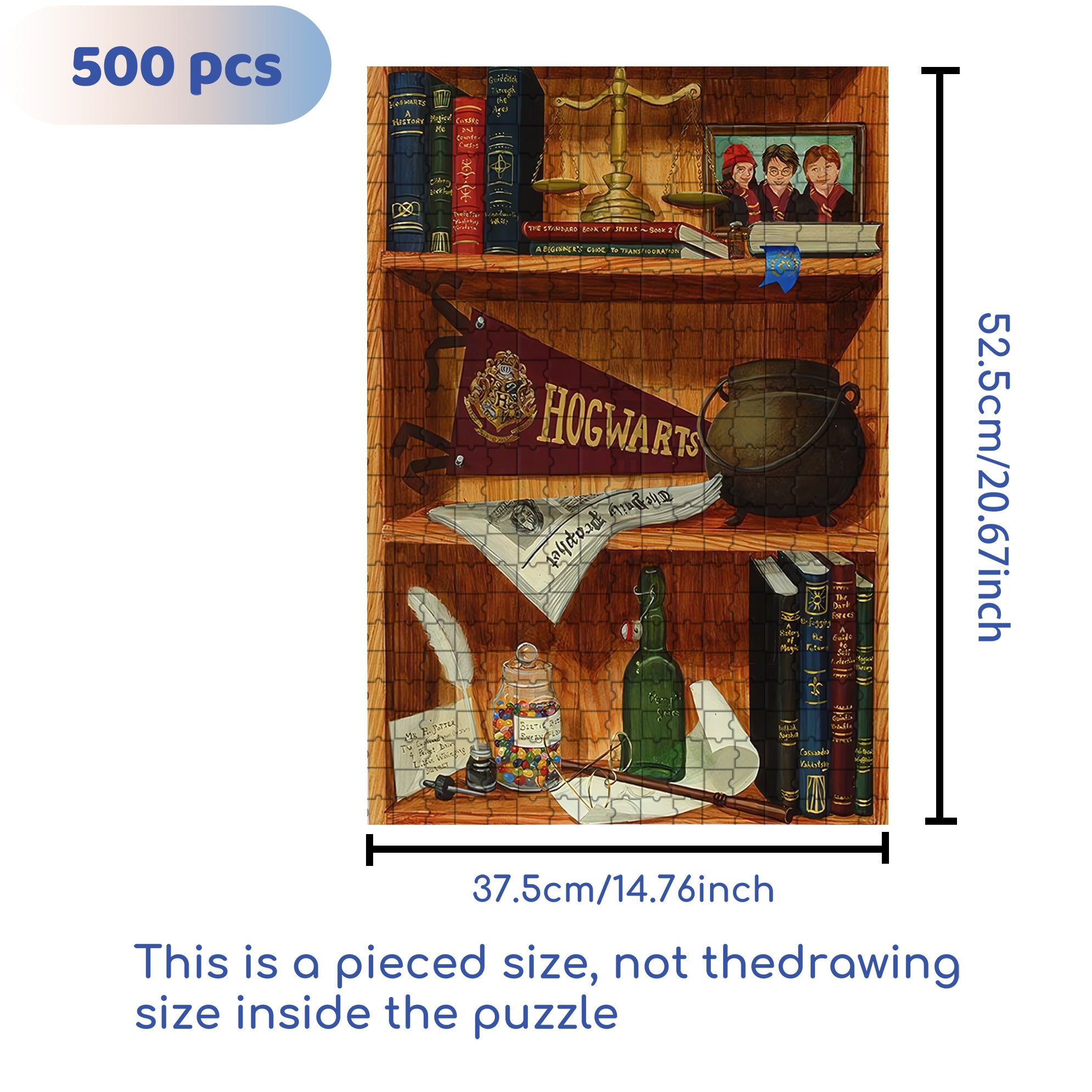 Fanatical Fans 500pcs/1000pcs Jigsaw Puzzle, Scratch-Resistant, Interactive Family Game & Brain-Boosting DIY Decor, Perfect for Halloween, Christmas & New Year Gifts, Family Puzzle Game