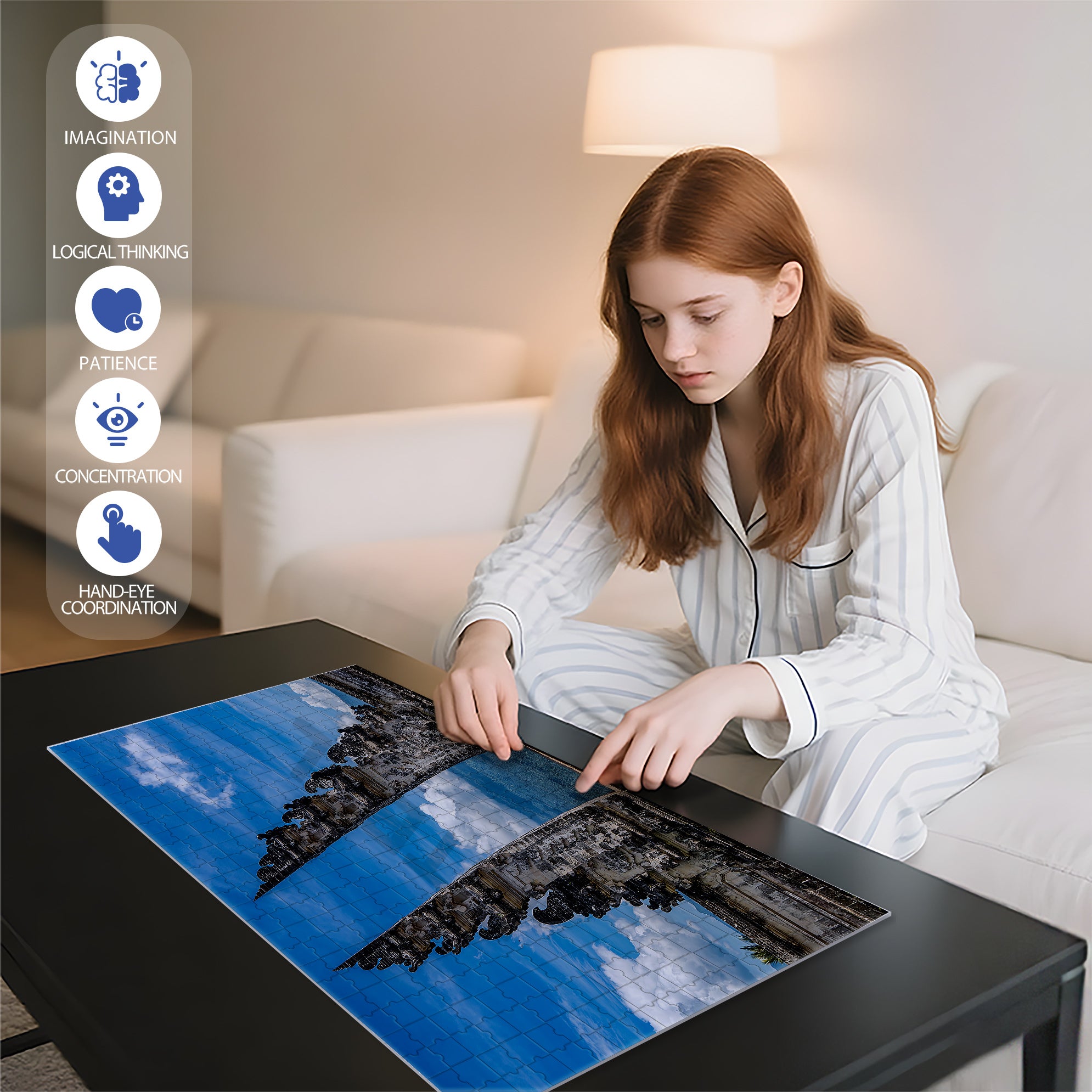 Gate of Heaven at Lempuyang Temple in Bali 500pcs/1000pcs Jigsaw Puzzle, Scratch-Resistant, Interactive Family Game & Brain-Boosting DIY Decor, Perfect for Halloween, Christmas & New Year Gifts, Family Puzzle Game