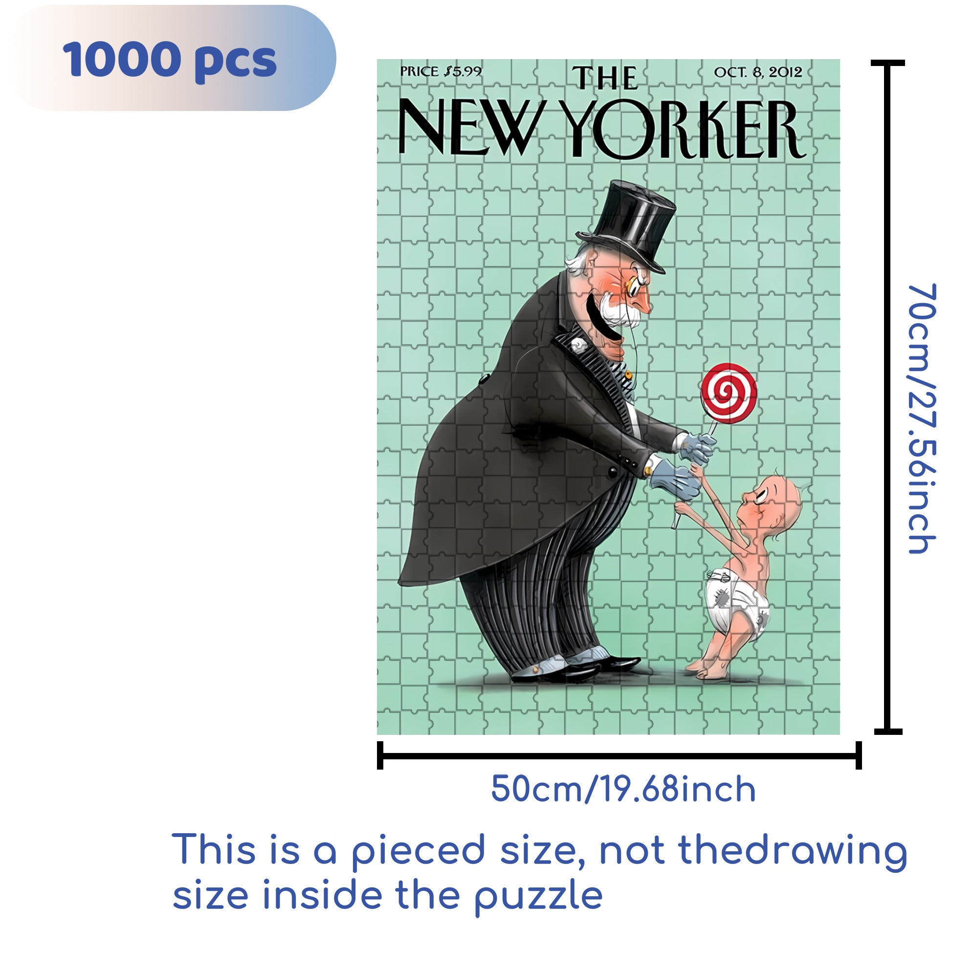 Give Me 500pcs/1000pcs Jigsaw Puzzle, Scratch-Resistant, Interactive Family Game & Brain-Boosting DIY Decor, Perfect for Halloween, Christmas & New Year Gifts, Family Puzzle Game