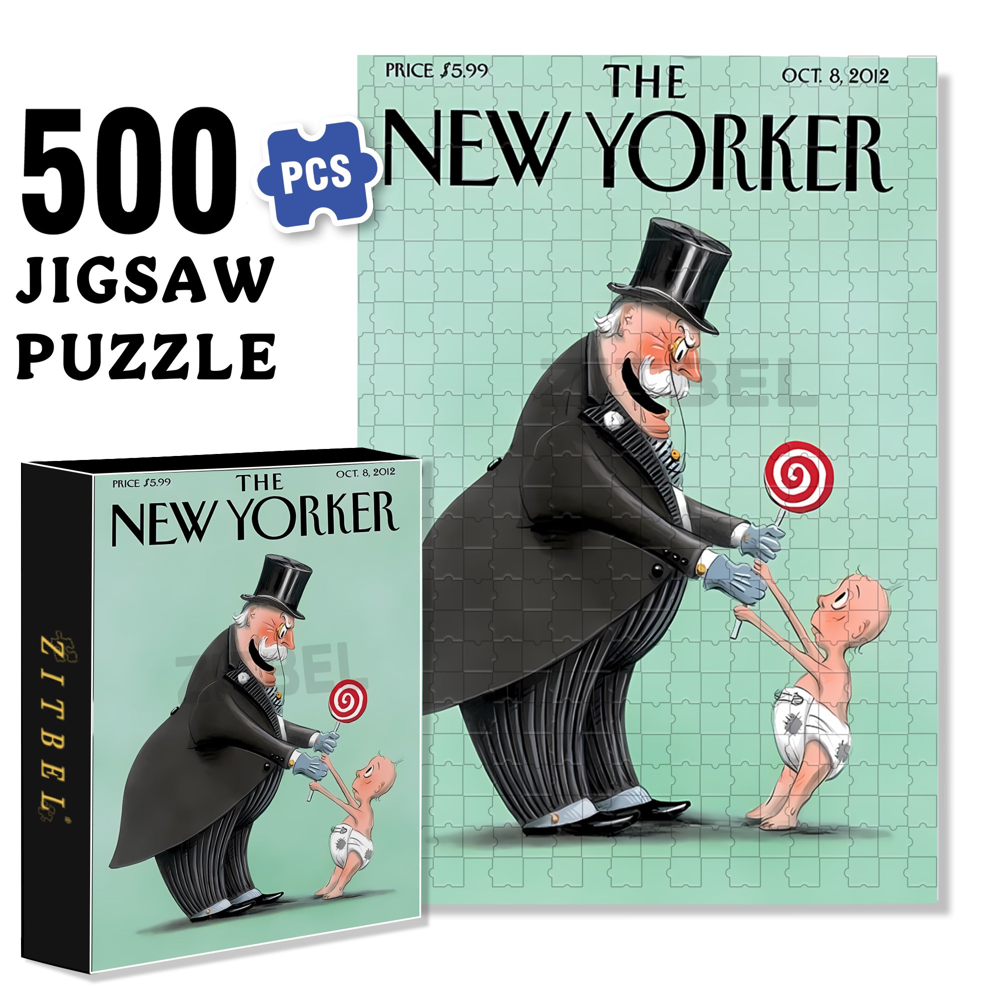 Give Me 500pcs/1000pcs Jigsaw Puzzle, Scratch-Resistant, Interactive Family Game & Brain-Boosting DIY Decor, Perfect for Halloween, Christmas & New Year Gifts, Family Puzzle Game