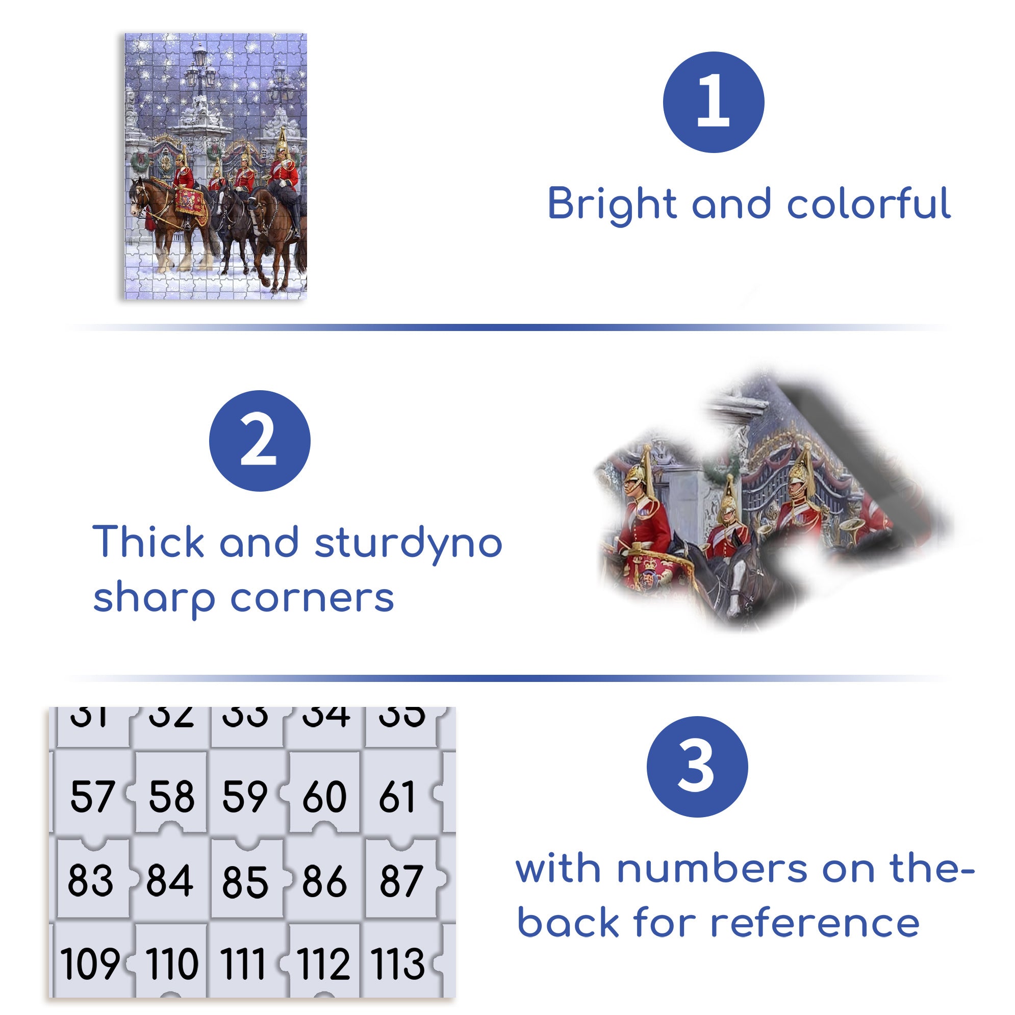 Guards 500pcs/1000pcs Jigsaw Puzzle, Scratch-Resistant, Interactive Family Game & Brain-Boosting DIY Decor, Perfect for Halloween, Christmas & New Year Gifts, Family Puzzle Game
