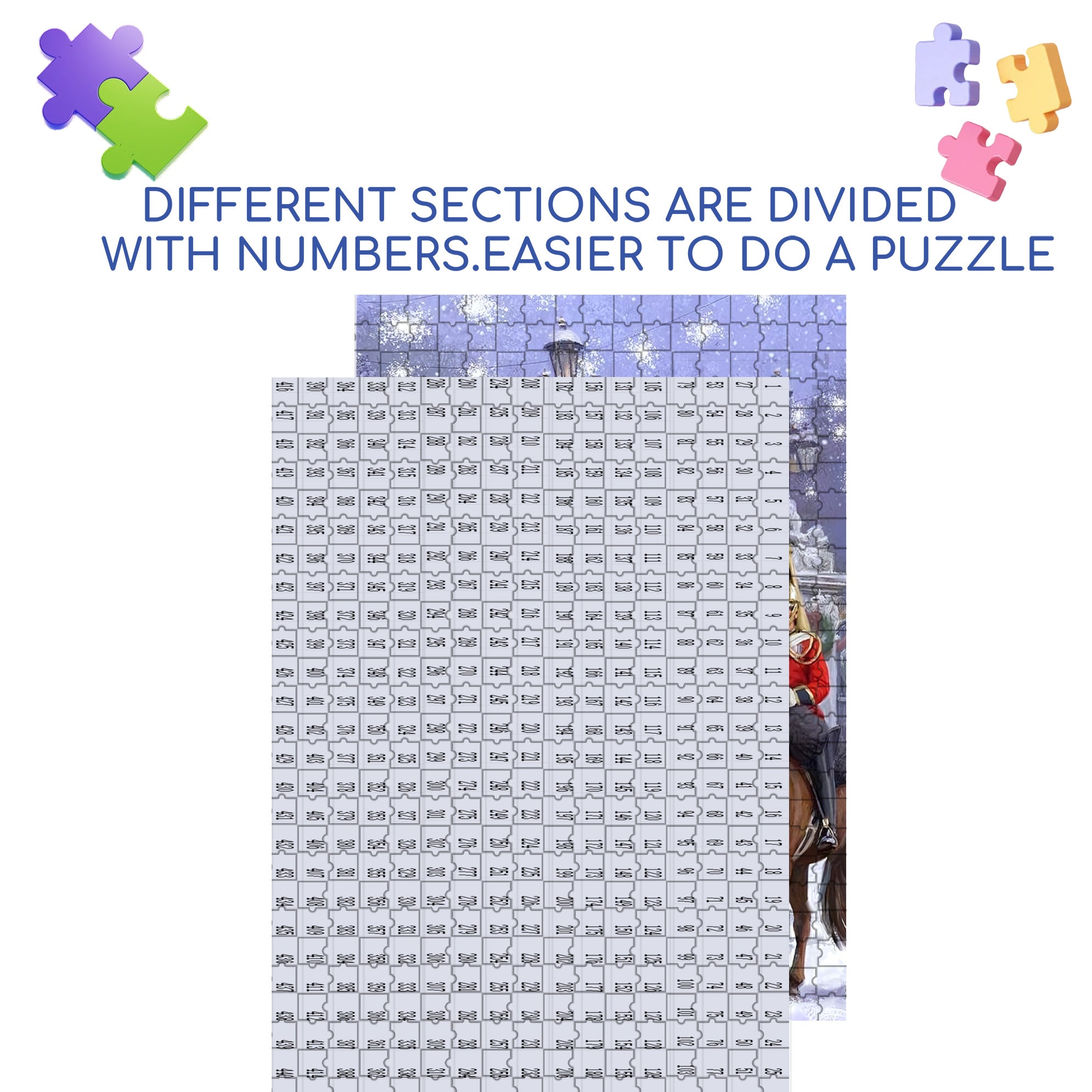 Guards 500pcs/1000pcs Jigsaw Puzzle, Scratch-Resistant, Interactive Family Game & Brain-Boosting DIY Decor, Perfect for Halloween, Christmas & New Year Gifts, Family Puzzle Game