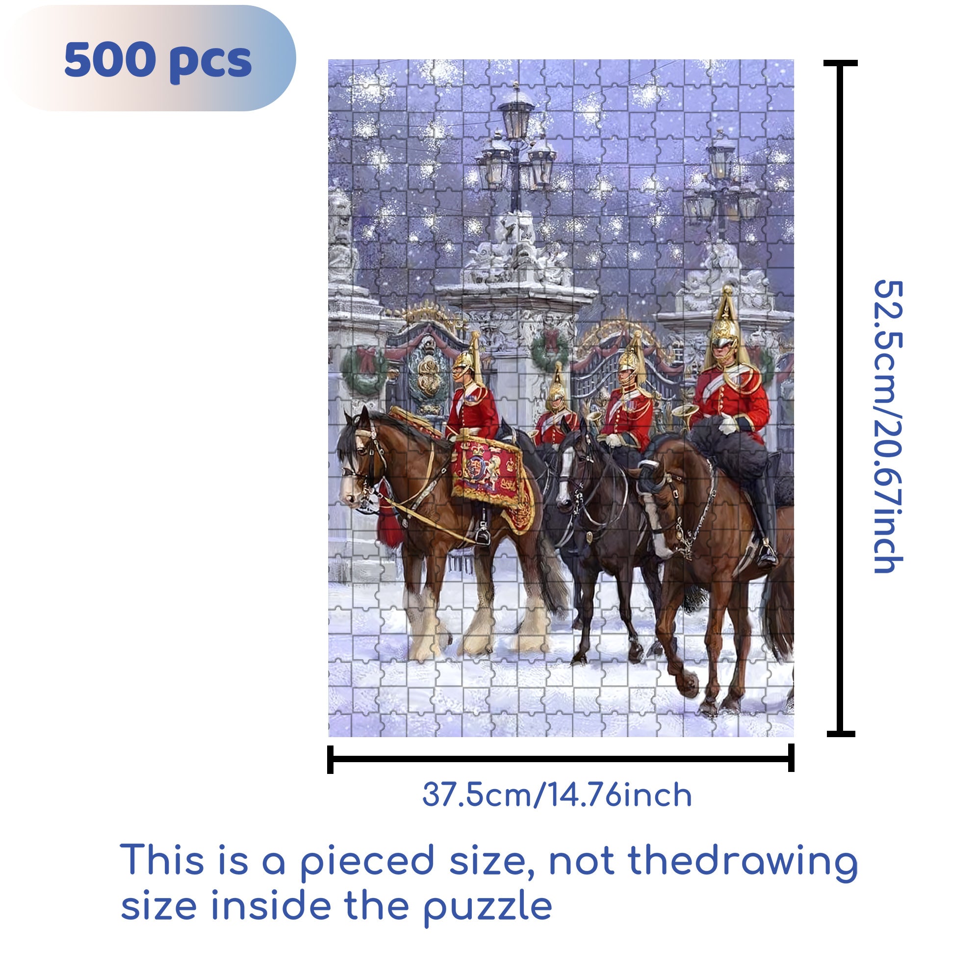 Guards 500pcs/1000pcs Jigsaw Puzzle, Scratch-Resistant, Interactive Family Game & Brain-Boosting DIY Decor, Perfect for Halloween, Christmas & New Year Gifts, Family Puzzle Game