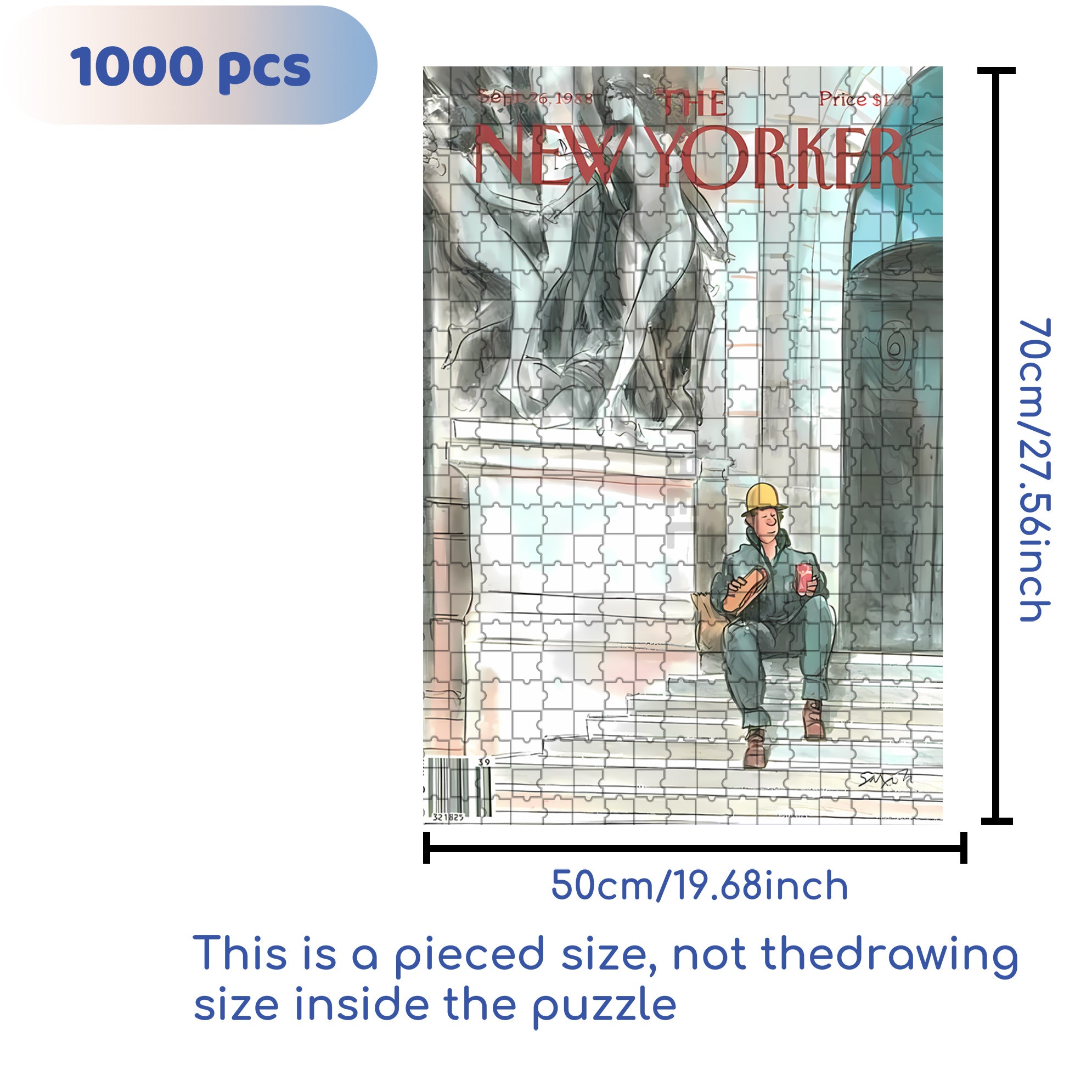Hot Dog Lunch 500pcs/1000pcs Jigsaw Puzzle, Scratch-Resistant, Interactive Family Game & Brain-Boosting DIY Decor, Perfect for Halloween, Christmas & New Year Gifts, Family Puzzle Game