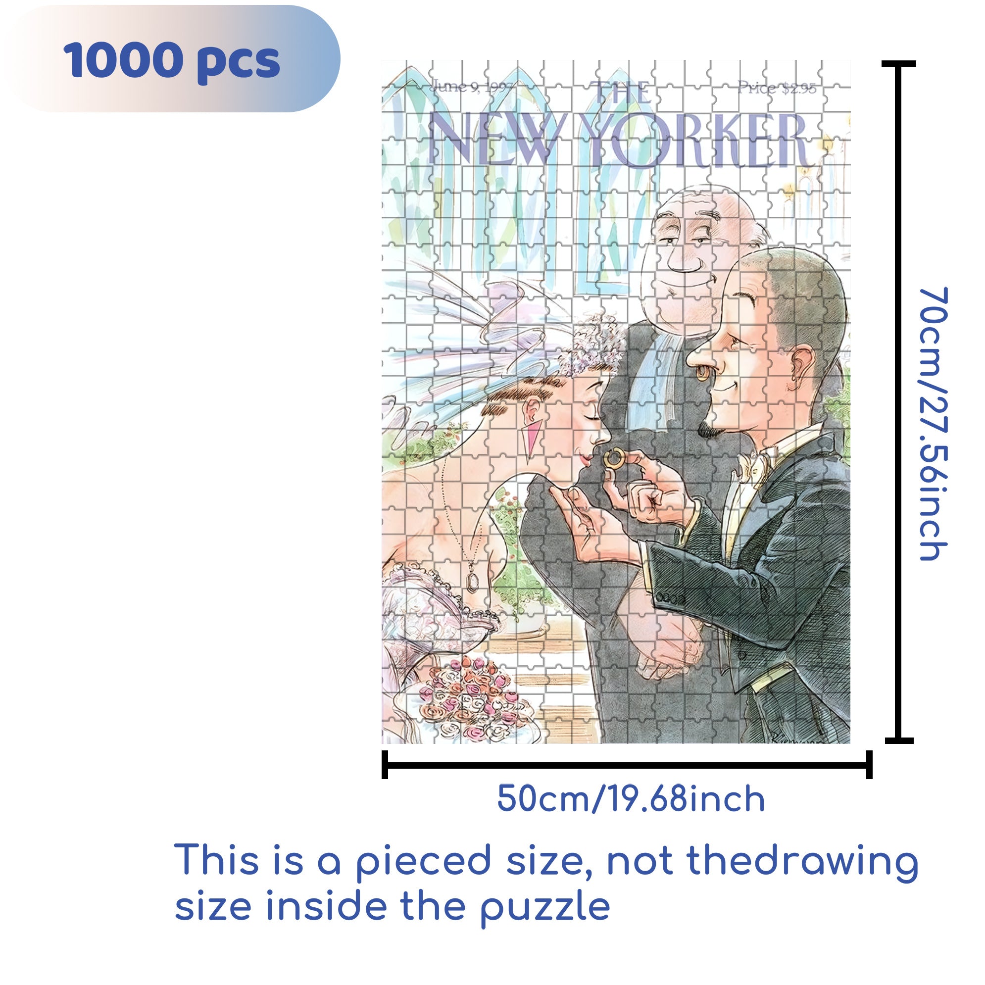 I Do 500pcs/1000pcs Jigsaw Puzzle, Scratch-Resistant, Interactive Family Game & Brain-Boosting DIY Decor, Perfect for Halloween, Christmas & New Year Gifts, Family Puzzle Game