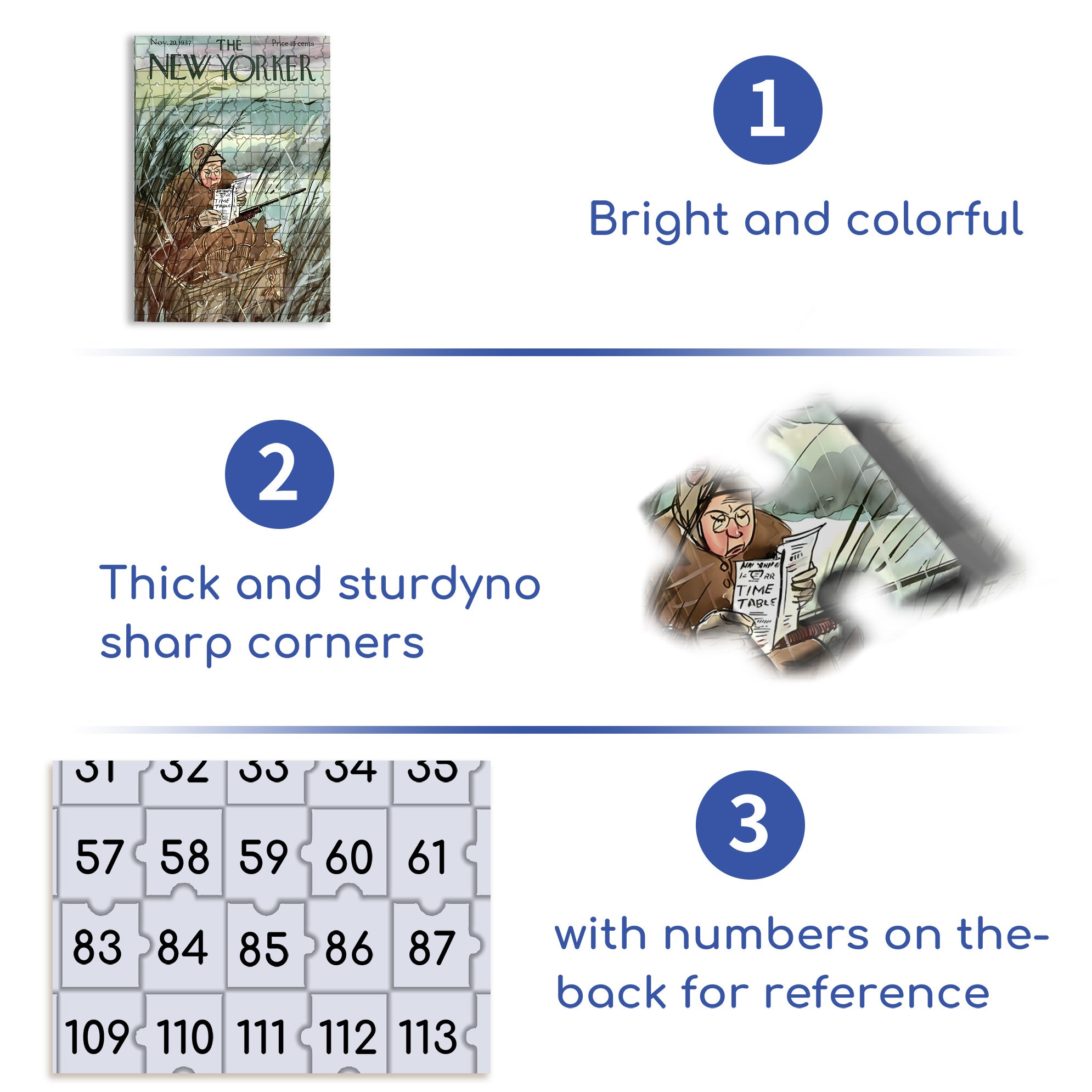 In The Newspaper 500pcs/1000pcs Jigsaw Puzzle, Scratch-Resistant, Interactive Family Game & Brain-Boosting DIY Decor, Perfect for Halloween, Christmas & New Year Gifts, Family Puzzle Game