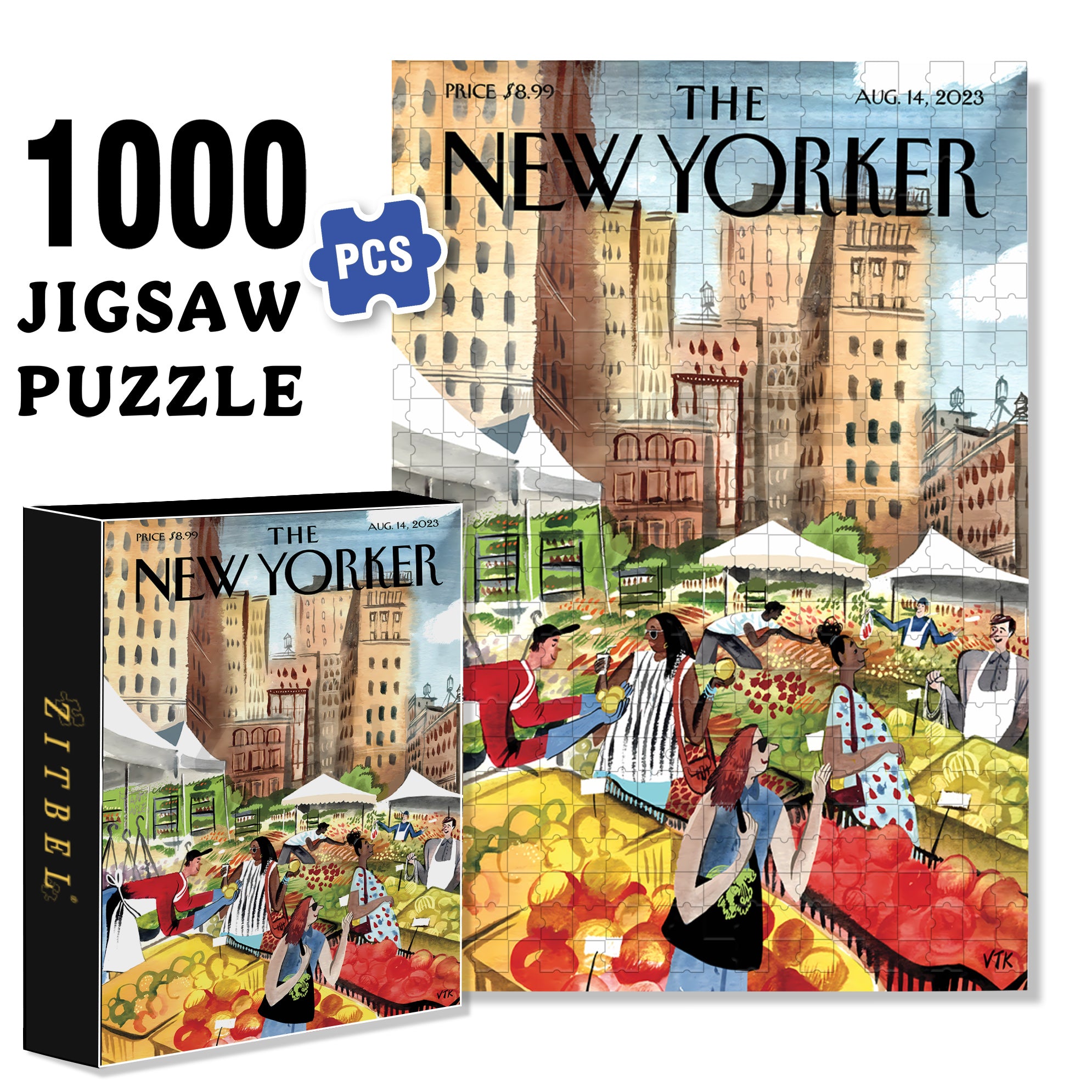 Peak Season 500pcs/1000pcs Jigsaw Puzzle, Scratch-Resistant, Interactive Family Game & Brain-Boosting DIY Decor, Perfect for Halloween, Christmas & New Year Gifts, Family Puzzle Game