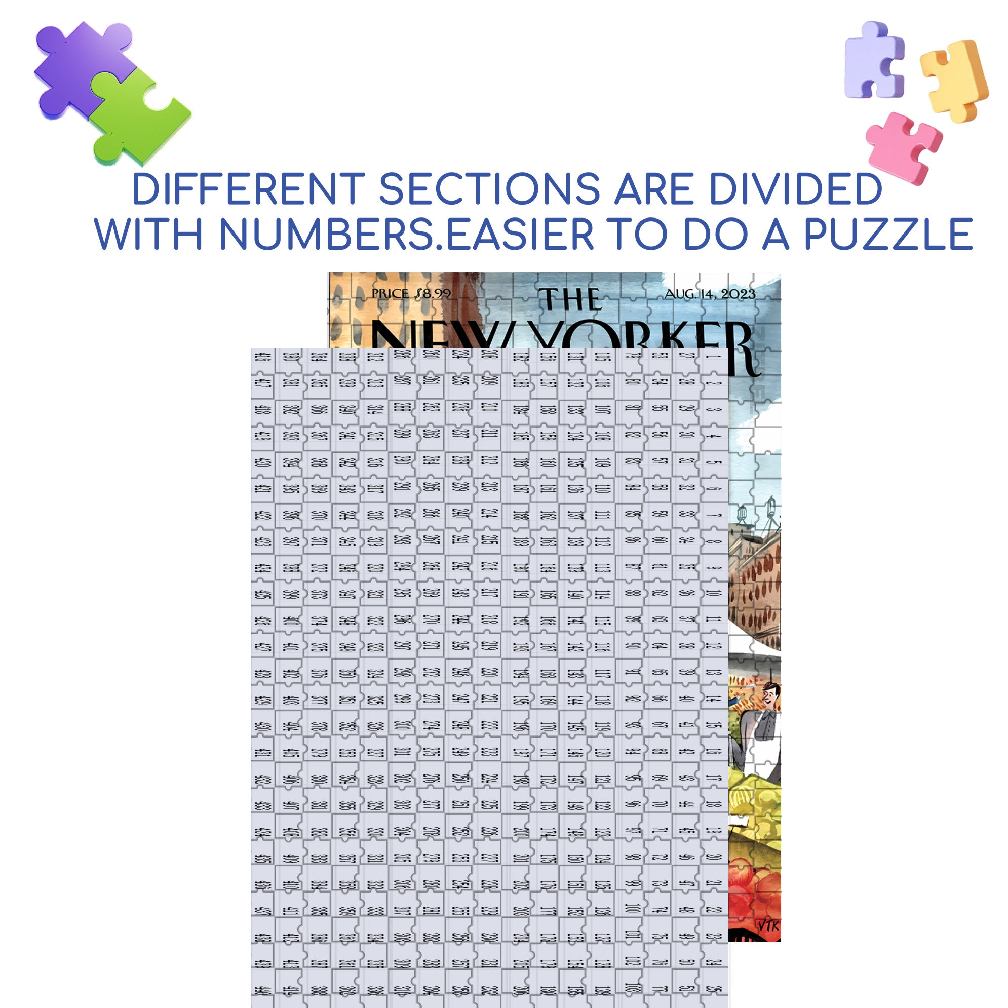 Peak Season 500pcs/1000pcs Jigsaw Puzzle, Scratch-Resistant, Interactive Family Game & Brain-Boosting DIY Decor, Perfect for Halloween, Christmas & New Year Gifts, Family Puzzle Game