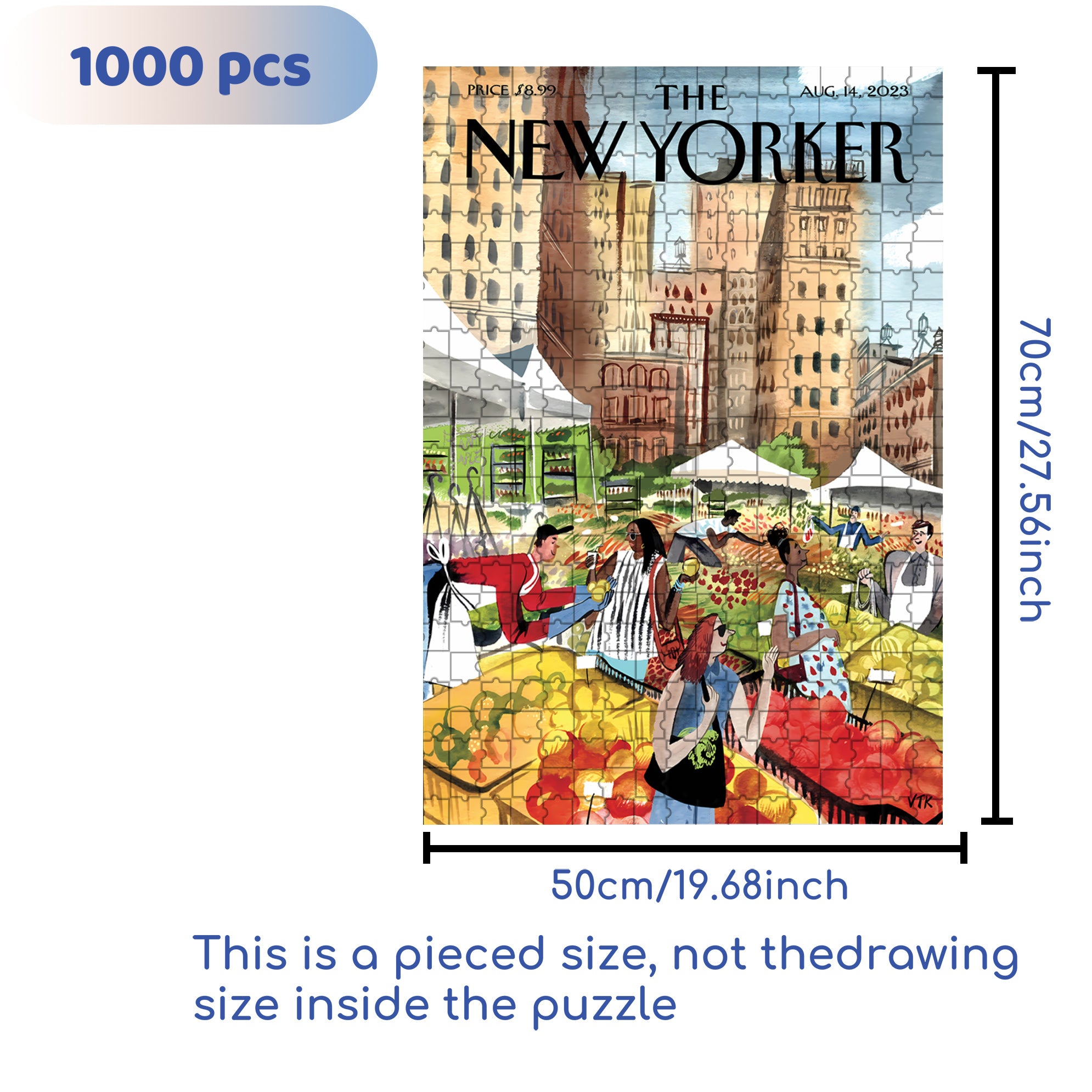Peak Season 500pcs/1000pcs Jigsaw Puzzle, Scratch-Resistant, Interactive Family Game & Brain-Boosting DIY Decor, Perfect for Halloween, Christmas & New Year Gifts, Family Puzzle Game