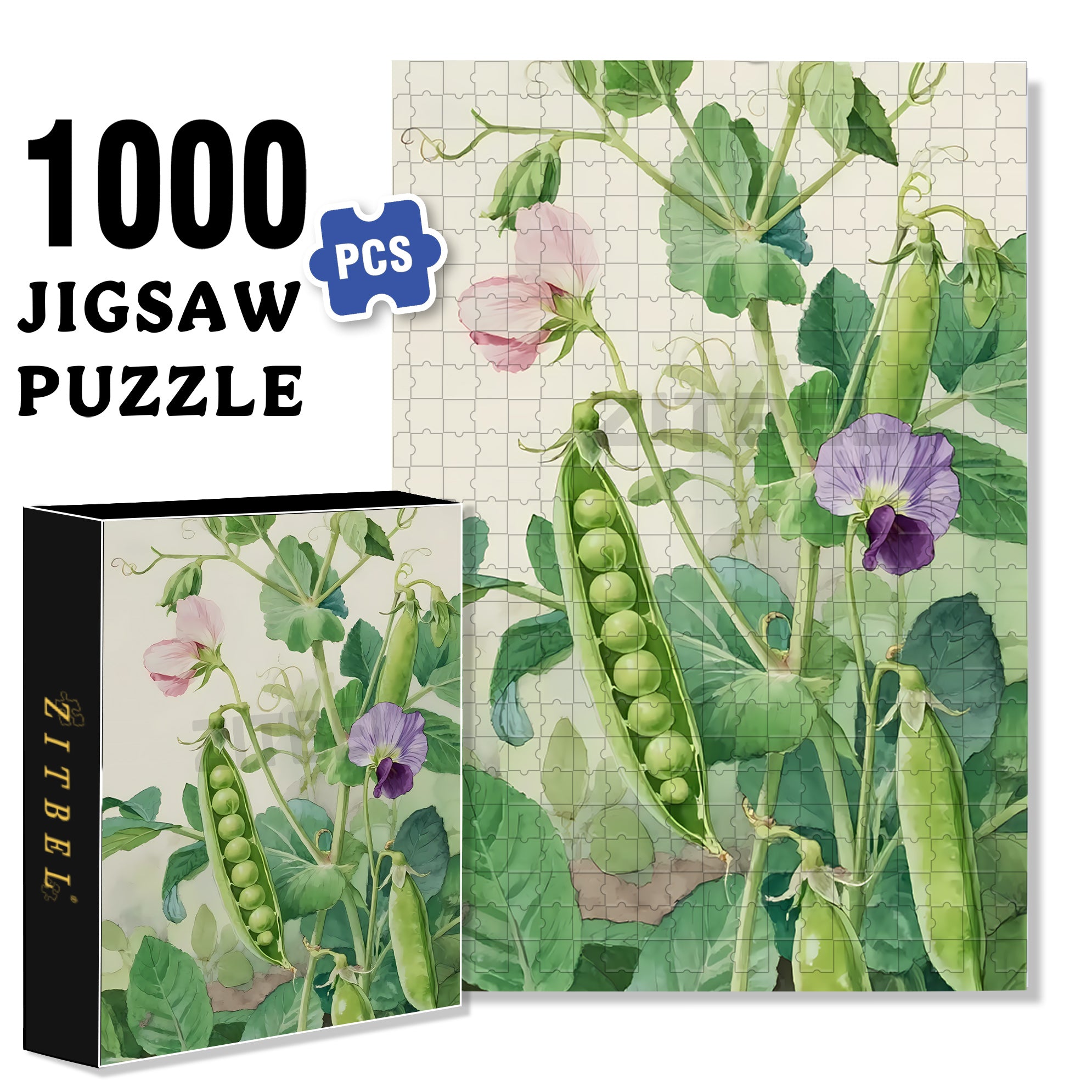 Pod 500pcs/1000pcs Jigsaw Puzzle, Scratch-Resistant, Interactive Family Game & Brain-Boosting DIY Decor, Perfect for Halloween, Christmas & New Year Gifts, Family Puzzle Game