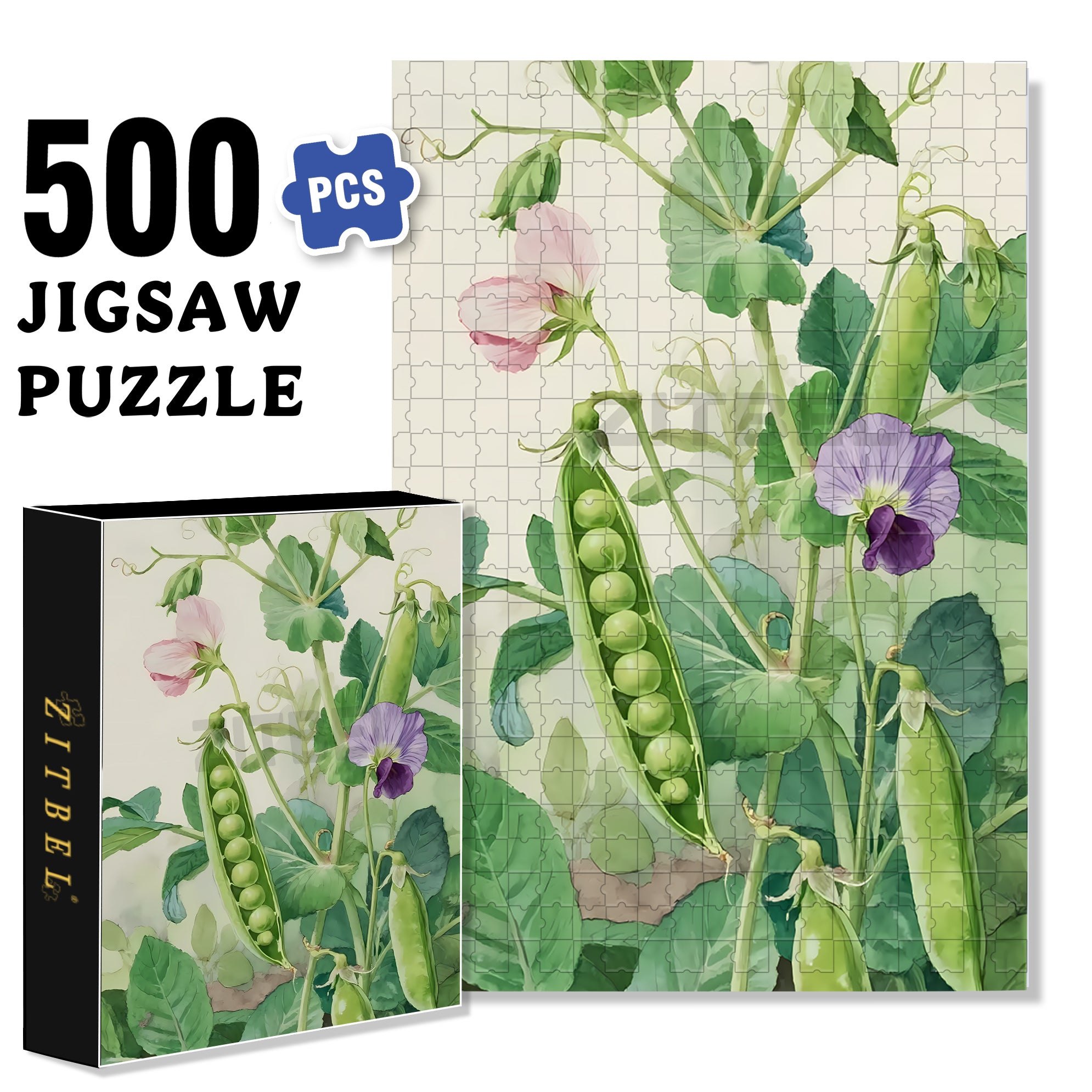 Pod 500pcs/1000pcs Jigsaw Puzzle, Scratch-Resistant, Interactive Family Game & Brain-Boosting DIY Decor, Perfect for Halloween, Christmas & New Year Gifts, Family Puzzle Game
