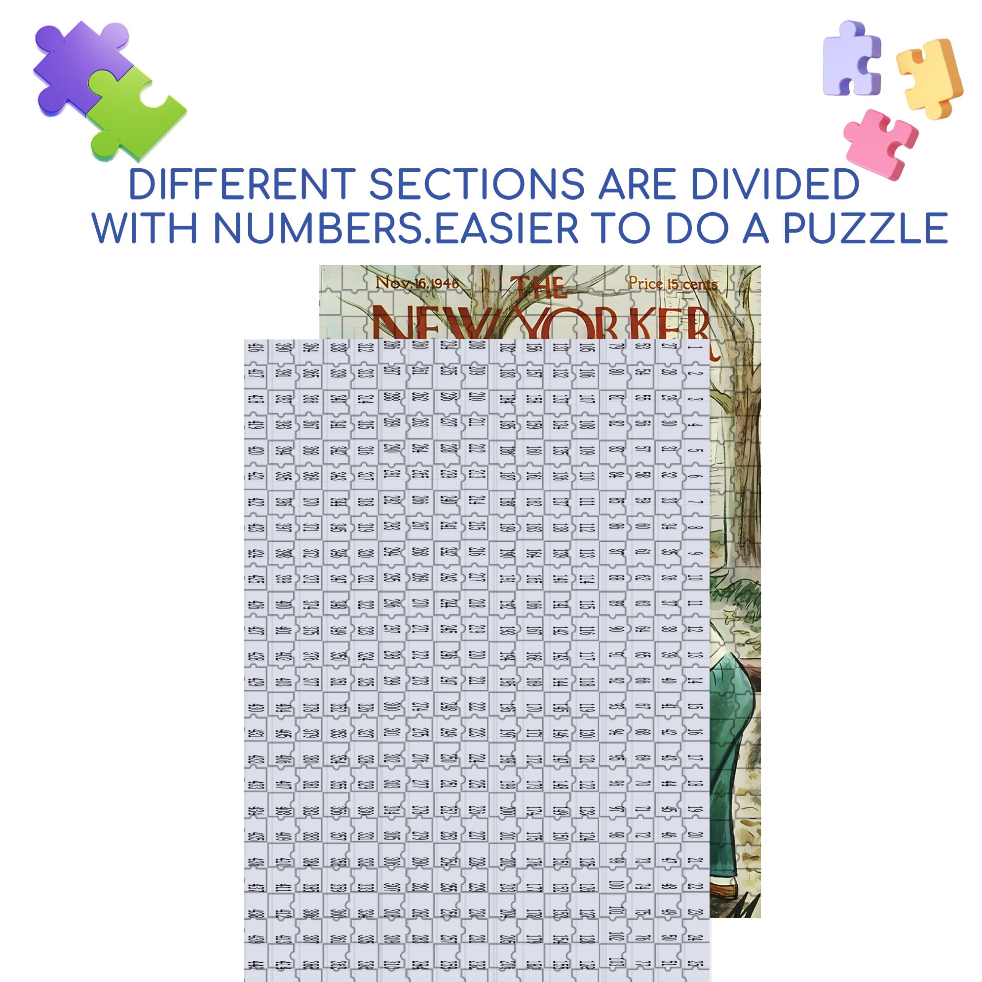 Sawing Wood 500pcs/1000pcs Jigsaw Puzzle, Scratch-Resistant, Interactive Family Game & Brain-Boosting DIY Decor, Perfect for Halloween, Christmas & New Year Gifts, Family Puzzle Game
