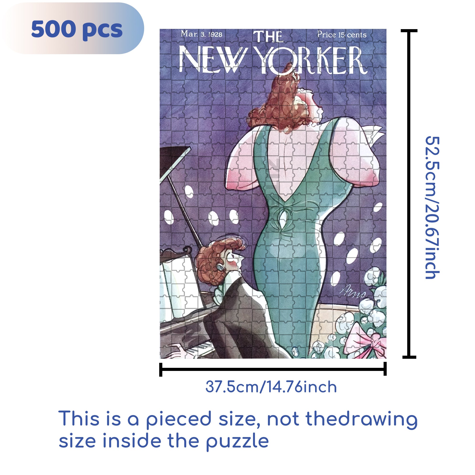 Soprano 500pcs/1000pcs Jigsaw Puzzle, Scratch-Resistant, Interactive Family Game & Brain-Boosting DIY Decor, Perfect for Halloween, Christmas & New Year Gifts, Family Puzzle Game