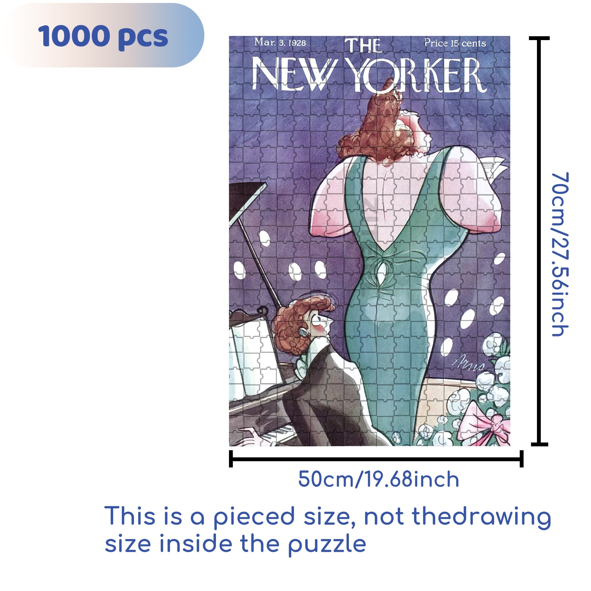 Soprano 500pcs/1000pcs Jigsaw Puzzle, Scratch-Resistant, Interactive Family Game & Brain-Boosting DIY Decor, Perfect for Halloween, Christmas & New Year Gifts, Family Puzzle Game