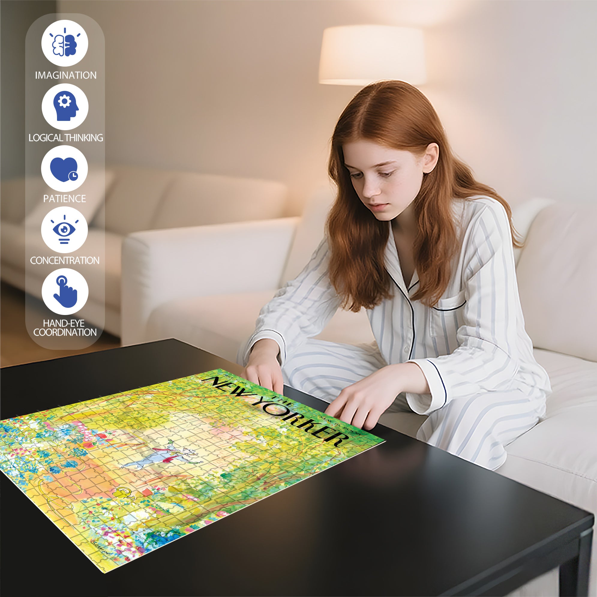 Springtime 2008 500pcs/1000pcs Jigsaw Puzzle, Scratch-Resistant, Interactive Family Game & Brain-Boosting DIY Decor, Perfect for Halloween, Christmas & New Year Gifts, Family Puzzle Game