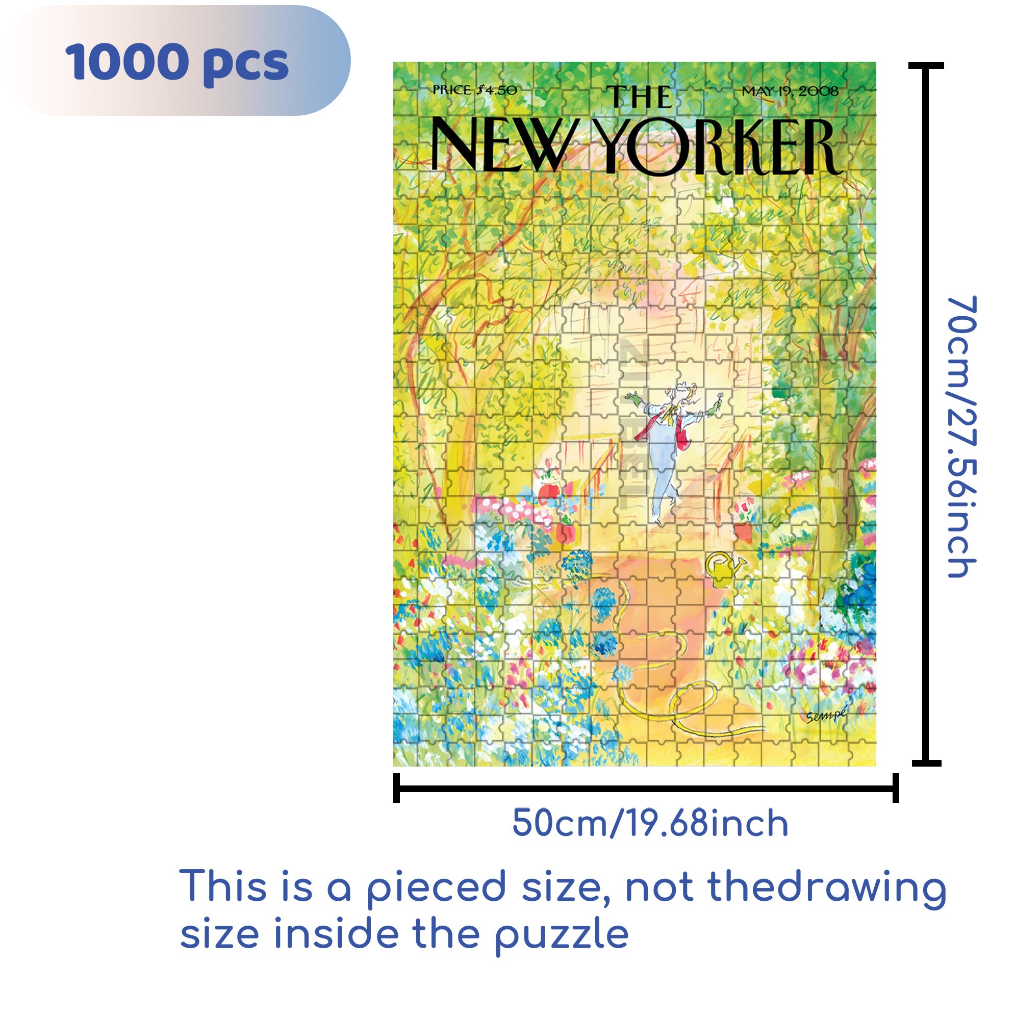 Springtime 2008 500pcs/1000pcs Jigsaw Puzzle, Scratch-Resistant, Interactive Family Game & Brain-Boosting DIY Decor, Perfect for Halloween, Christmas & New Year Gifts, Family Puzzle Game