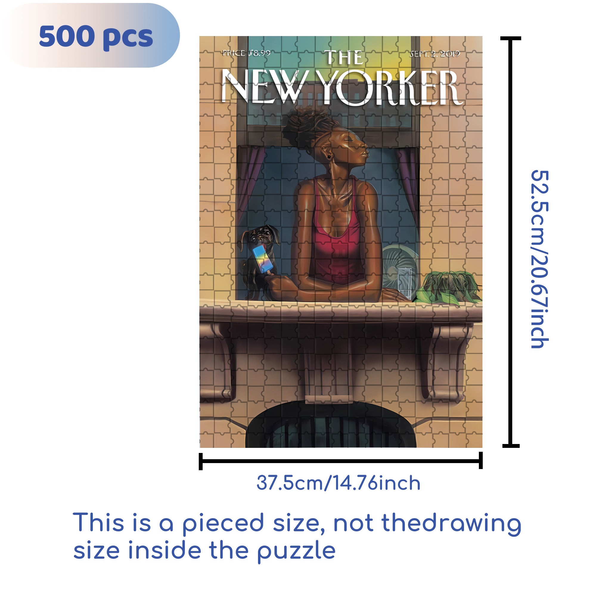 Stealing Puppy 500pcs/1000pcs Jigsaw Puzzle, Scratch-Resistant, Interactive Family Game & Brain-Boosting DIY Decor, Perfect for Halloween, Christmas & New Year Gifts, Family Puzzle Game