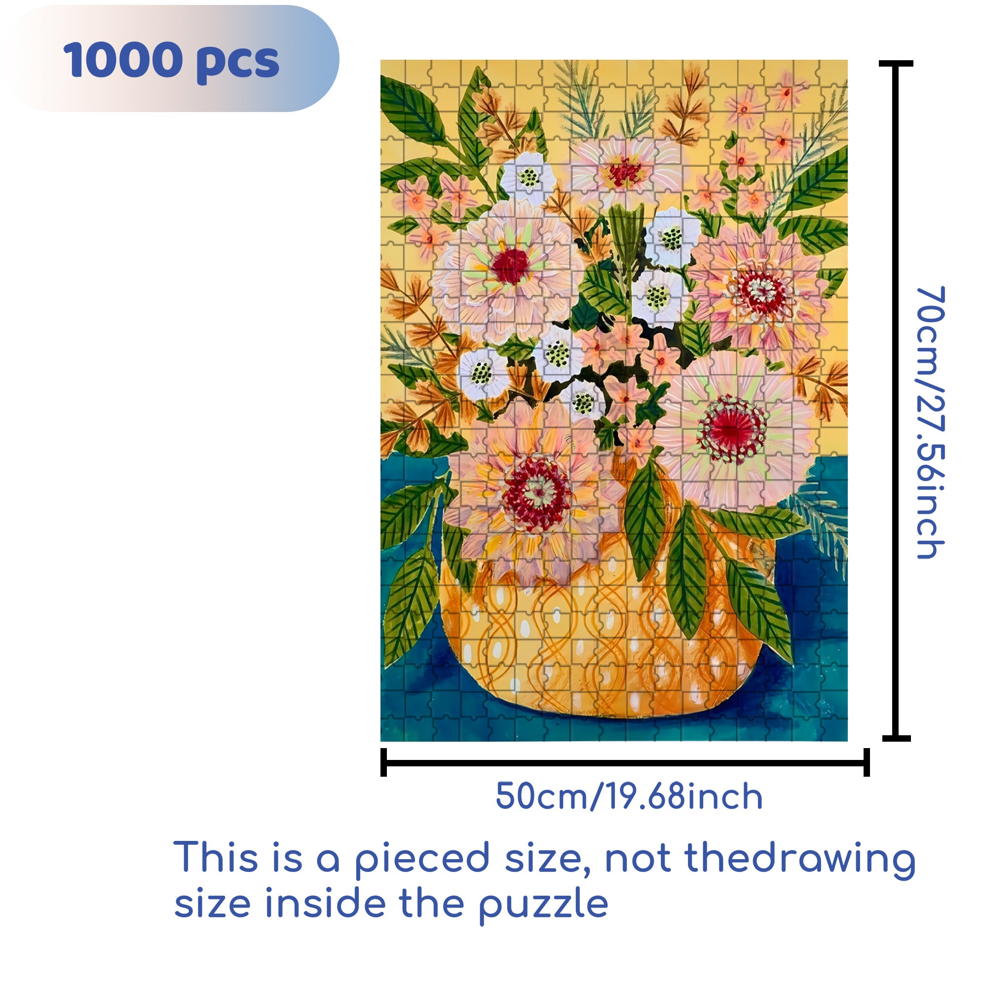 Still Life Sketch 500pcs/1000pcs Jigsaw Puzzle, Scratch-Resistant, Interactive Family Game & Brain-Boosting DIY Decor, Perfect for Halloween, Christmas & New Year Gifts, Family Puzzle Game