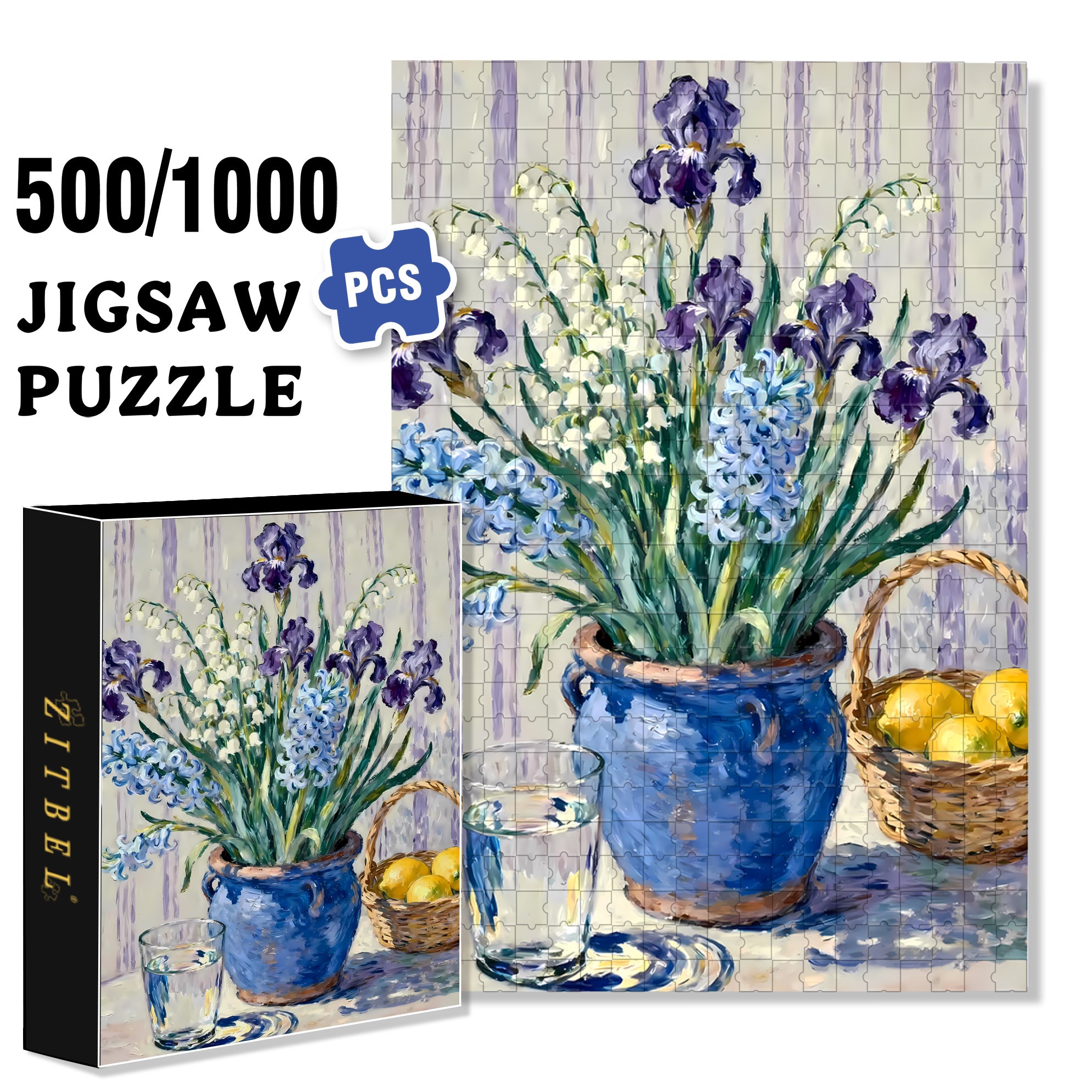 Summer Sketch 2 500pcs/1000pcs Jigsaw Puzzle, Scratch-Resistant, Interactive Family Game & Brain-Boosting DIY Decor, Perfect for Halloween, Christmas & New Year Gifts, Family Puzzle Game