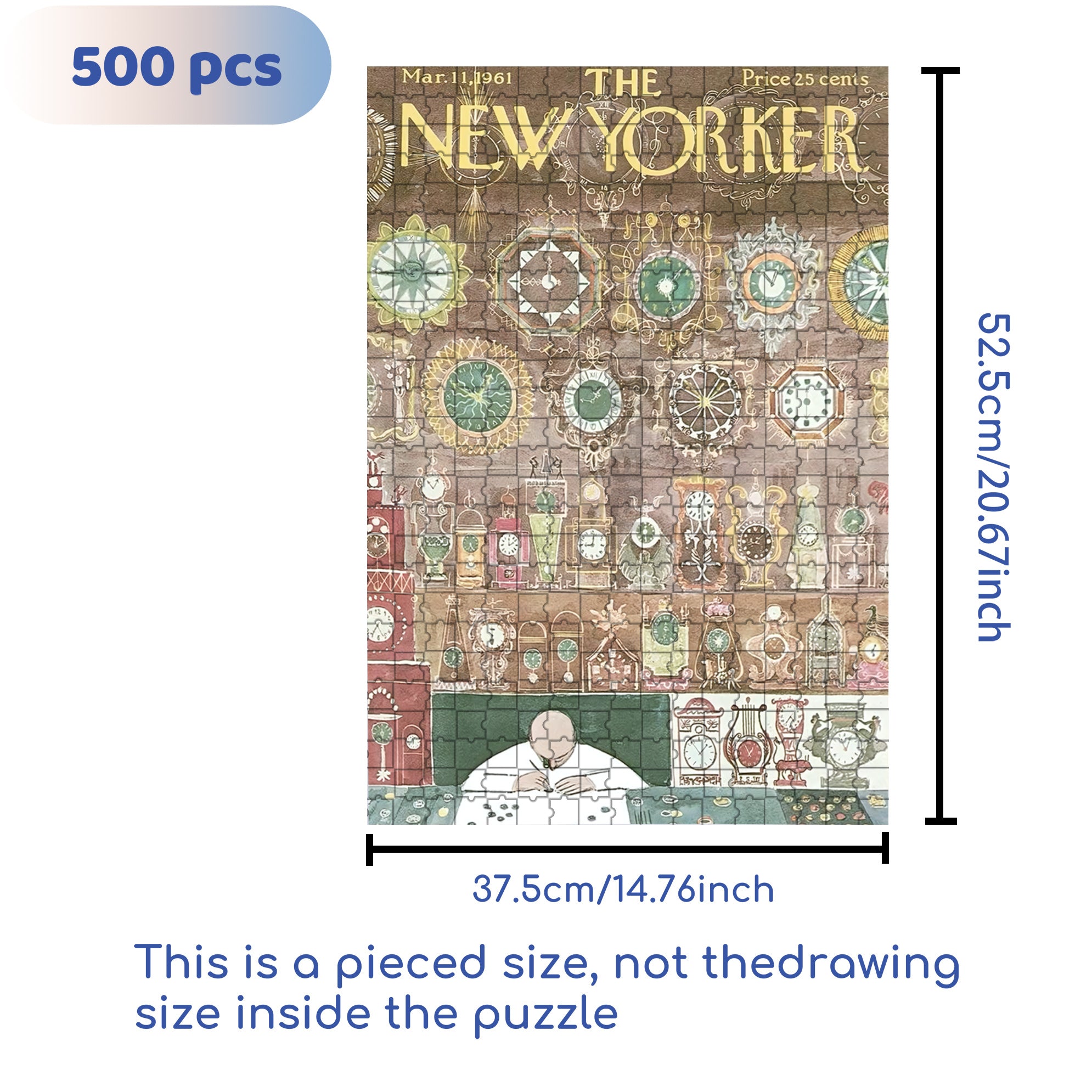 Watch Repair 500pcs/1000pcs Jigsaw Puzzle, Scratch-Resistant, Interactive Family Game & Brain-Boosting DIY Decor, Perfect for Halloween, Christmas & New Year Gifts, Family Puzzle Game